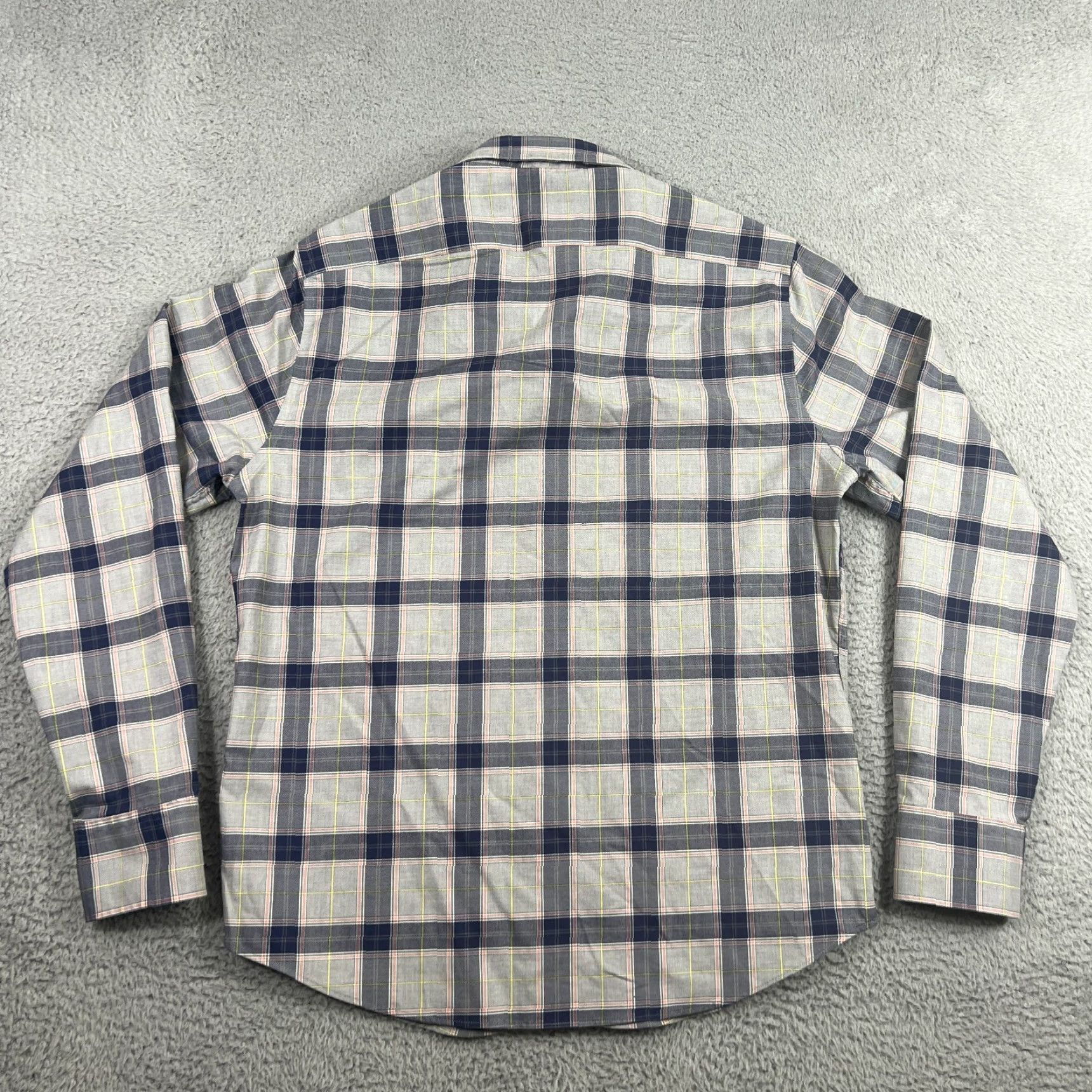 Vintage Twillory Shirt Mens M Untuckable Button Front Blue Gray Plaid Tailored Fit Casual Classic Preppy 90s Size US M / EU 48-50 / 2 - 6 Thumbnail