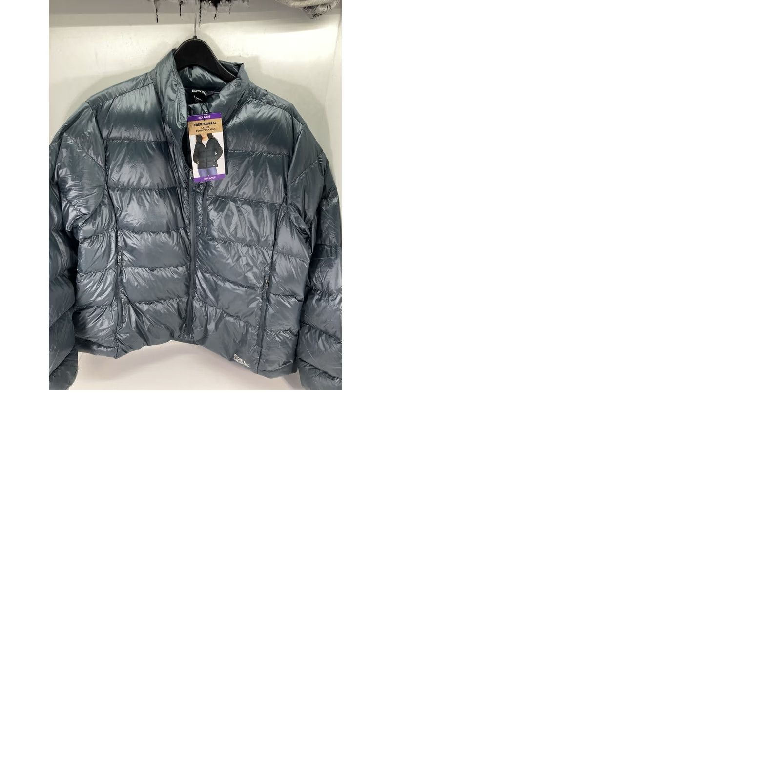 Eddie Bauer Eddie Bauer Down Puffer Jacket Coat Women 2XL Blue Packable Full Zip NWT Size XXL / US 16-18 / IT 52-54 - 10 Thumbnail