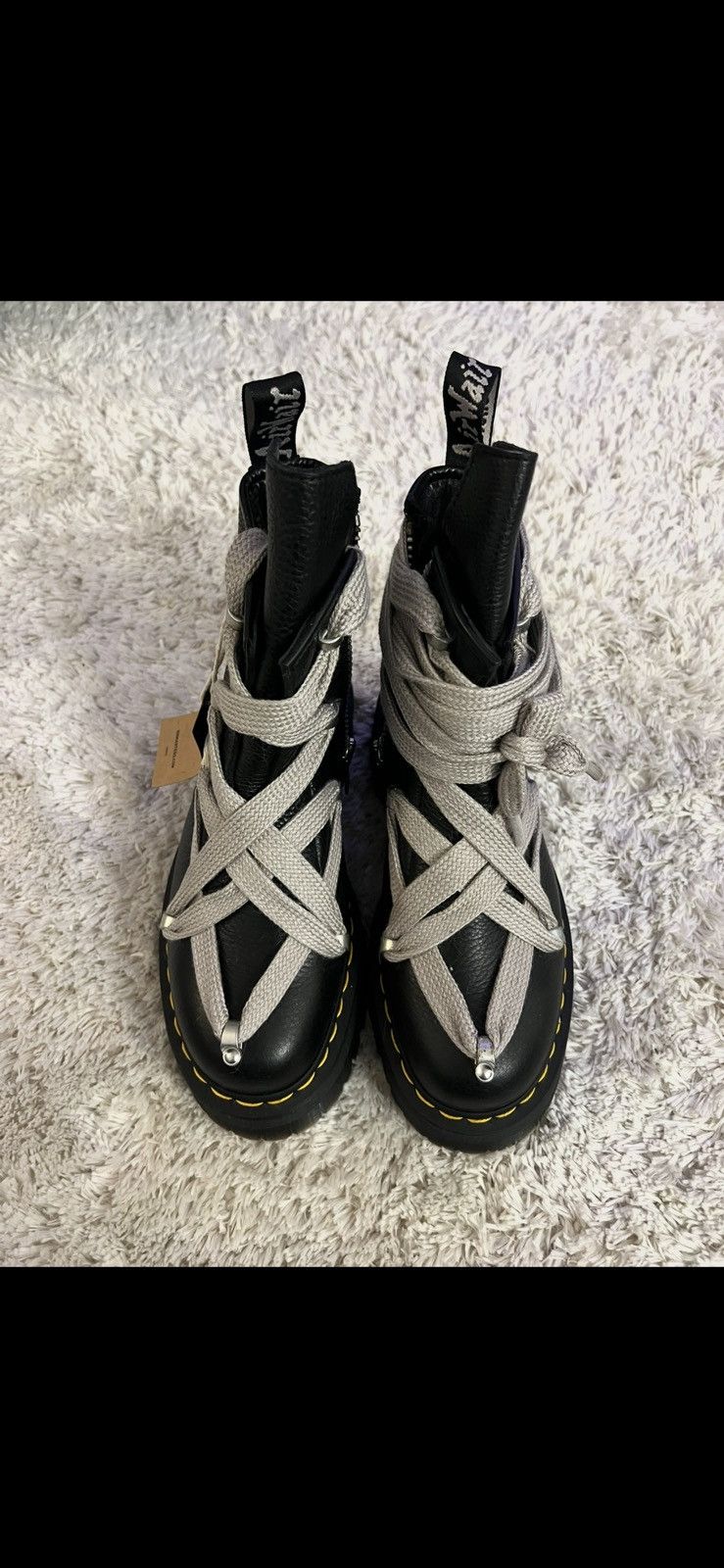 Rick Owens x Dr.Martins 1460 QUAD PENT RO BLACK