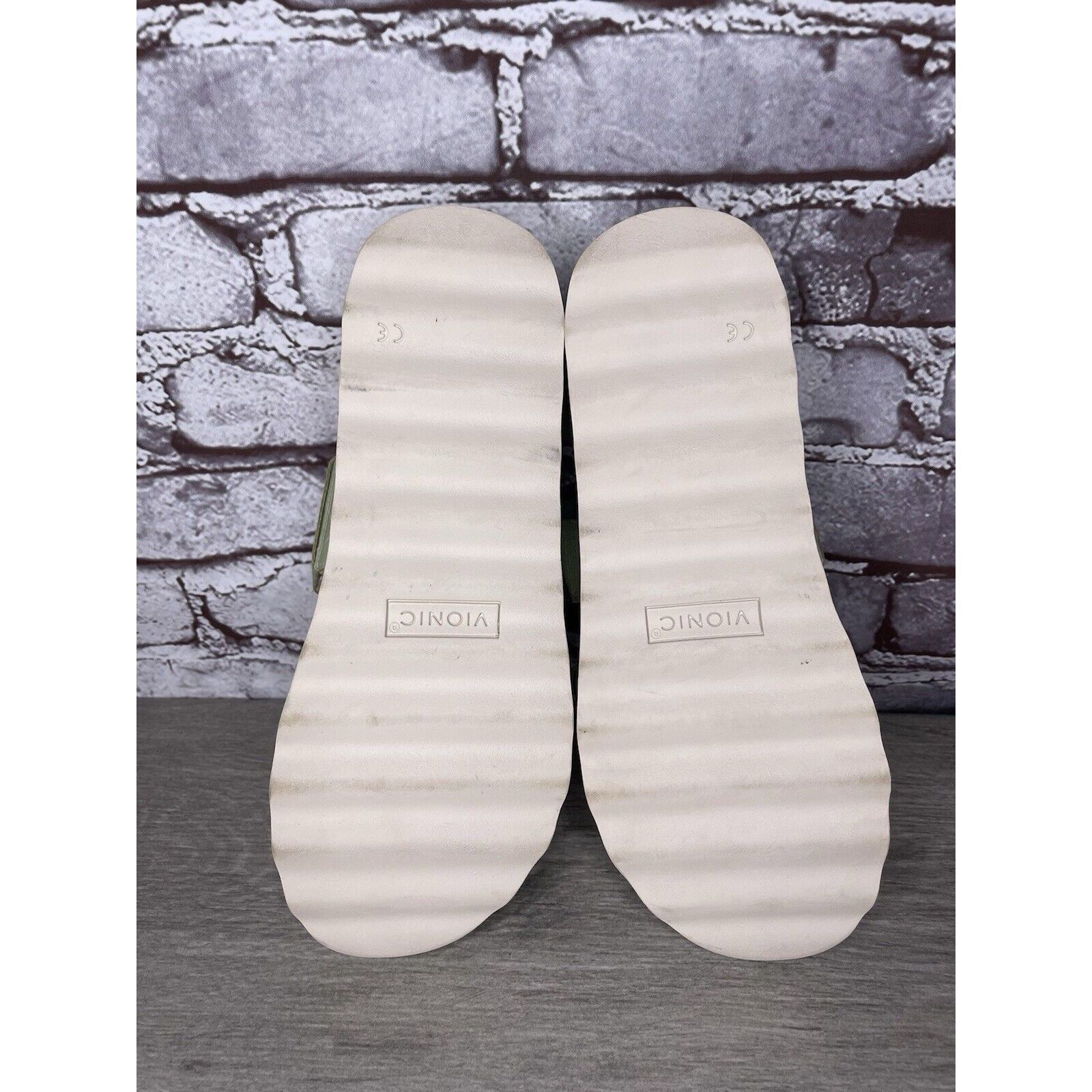Other Vionic Brandie Mint Green Double Strap Slide Vegan Sandals W Size US 8 / IT 38 - 10 Thumbnail