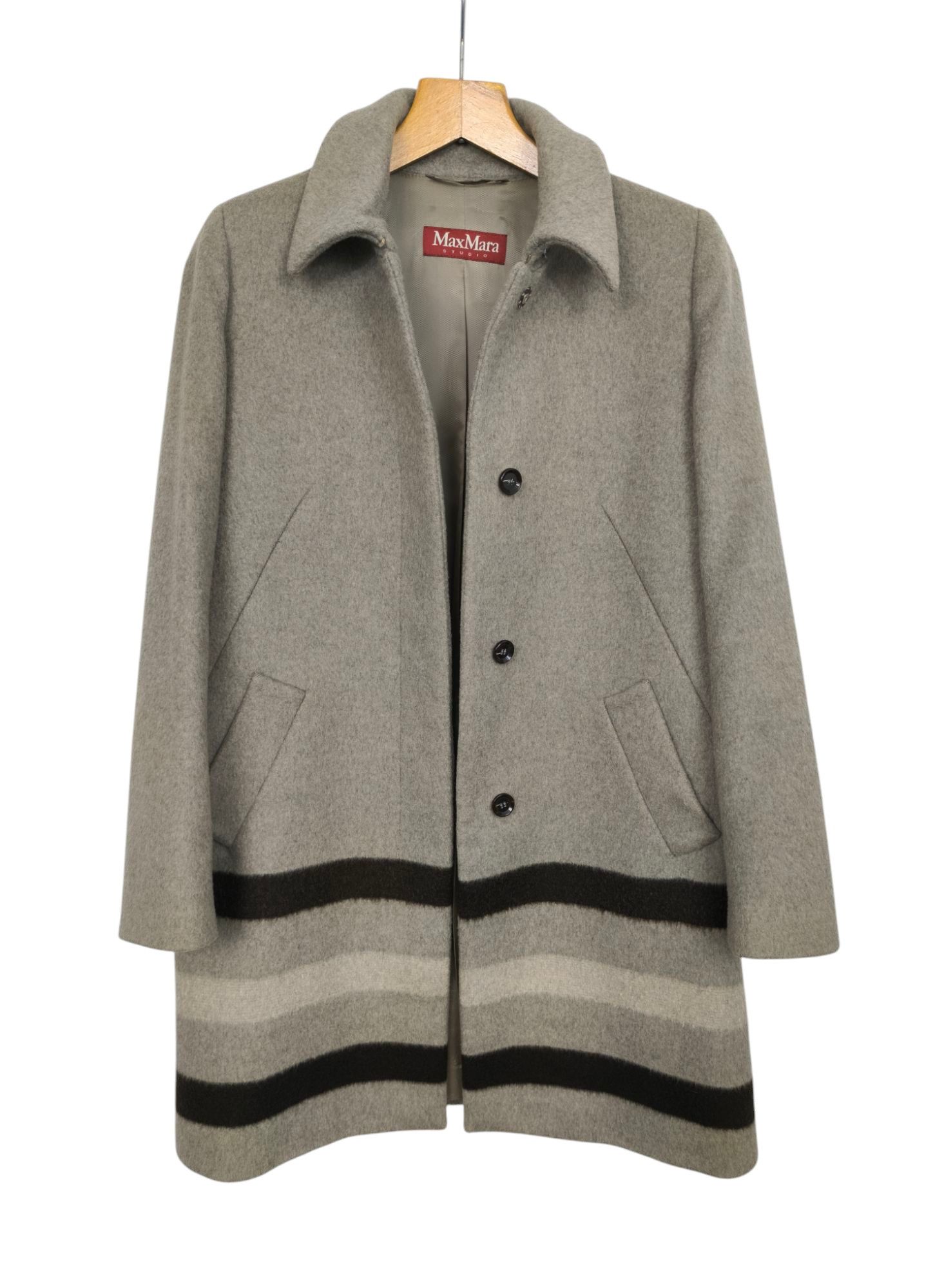 Max Mara Max Mara Virgin Wool Coat Vintage Size L / US 10 / IT 46 - 2 Thumbnail