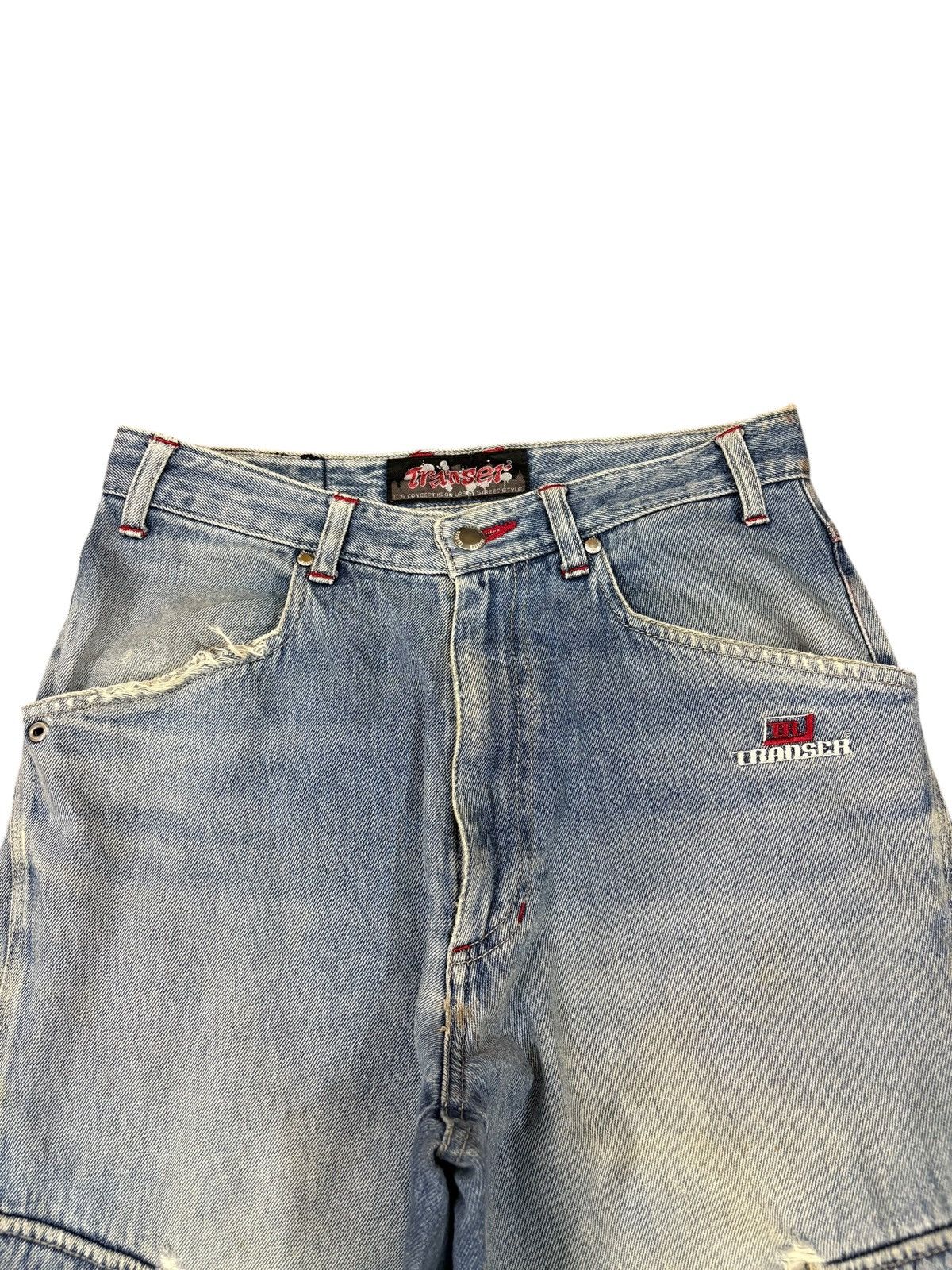Other Vintage Japanese Brand Mud Wash Distress Baggy Cargo Jeans Size US 29 - 4 Thumbnail