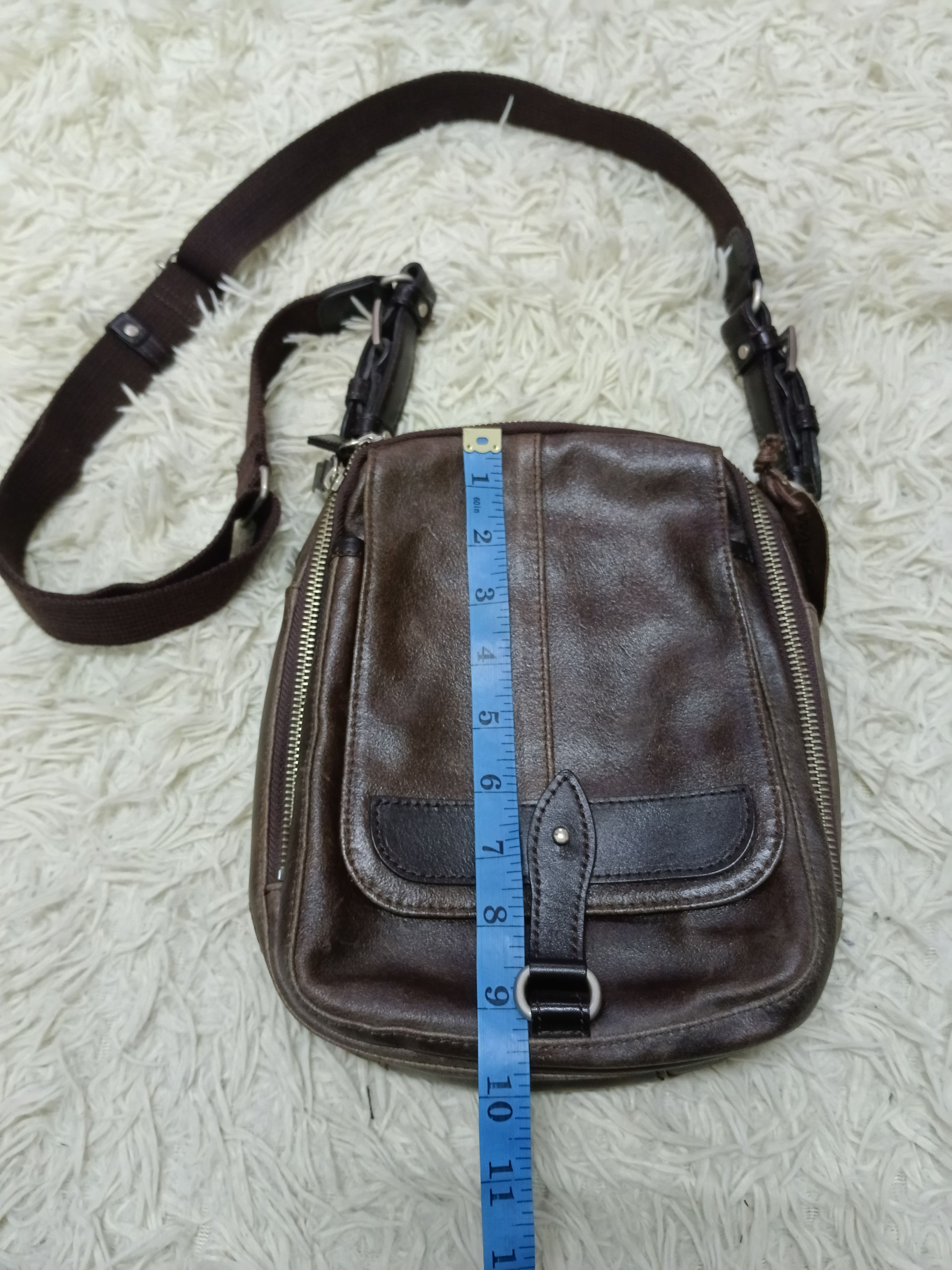 Leather Walkway Patina Leather Sling/Crossbody Size ONE SIZE - 4 Thumbnail