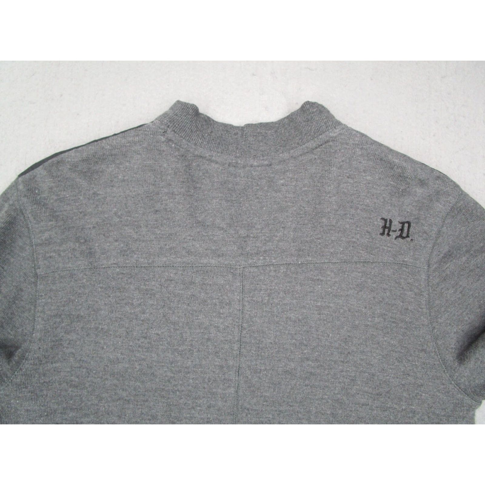 Harley Davidson Harley-Davidson Shirt Men Large Gray Long Sleeve Henley Pullover Motorcycle Work Size US L / EU 52-54 / 3 - 6 Thumbnail