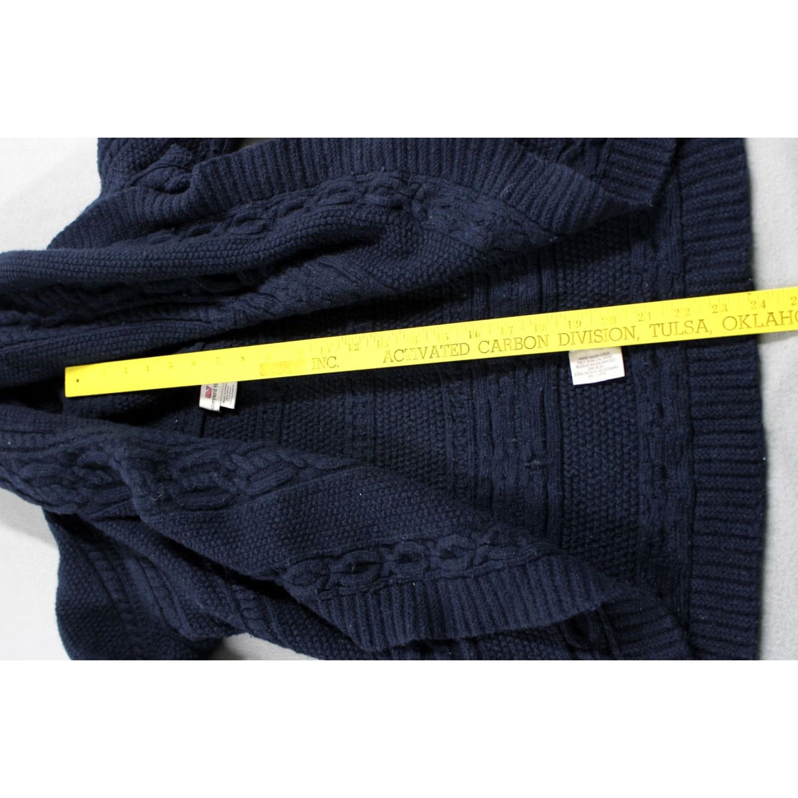 Vineyard Vines Vineyard Vines Sweater Womens Medium Navy Blue Cable Knit Wool Cashmere Blend Size M / US 6-8 / IT 42-44 - 3 Thumbnail