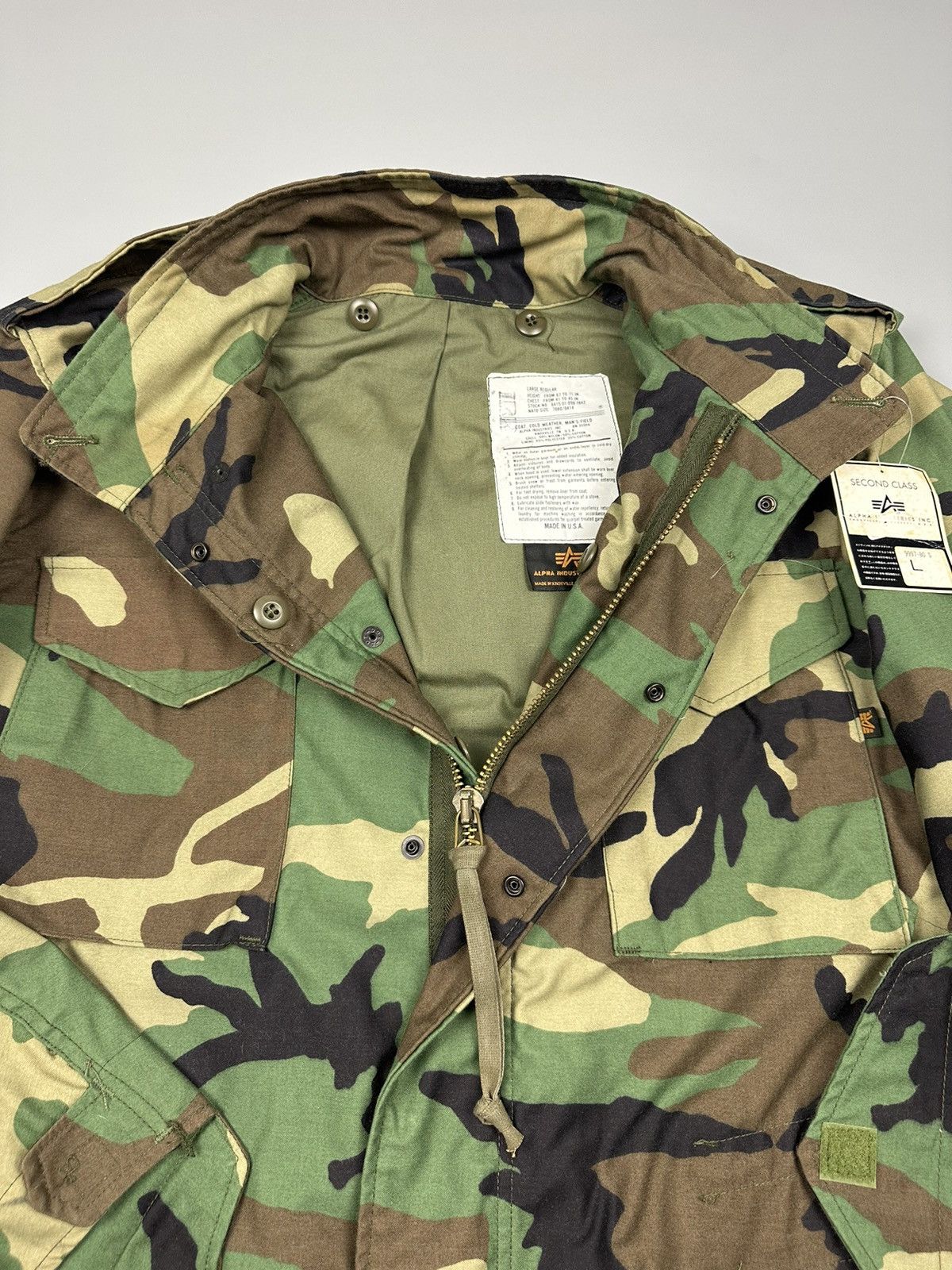 Alpha Industries × Vintage 🔥Rare🔥Vintage Deadstock Alpha Industries M65 Nato Camouflage Size US L / EU 52-54 / 3 - 7 Thumbnail