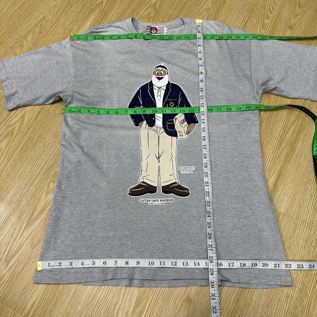 Captain Santors Vintage Captain Santa 80s Backheat Tshirt A862 Size US L / EU 52-54 / 3 - 8 Thumbnail