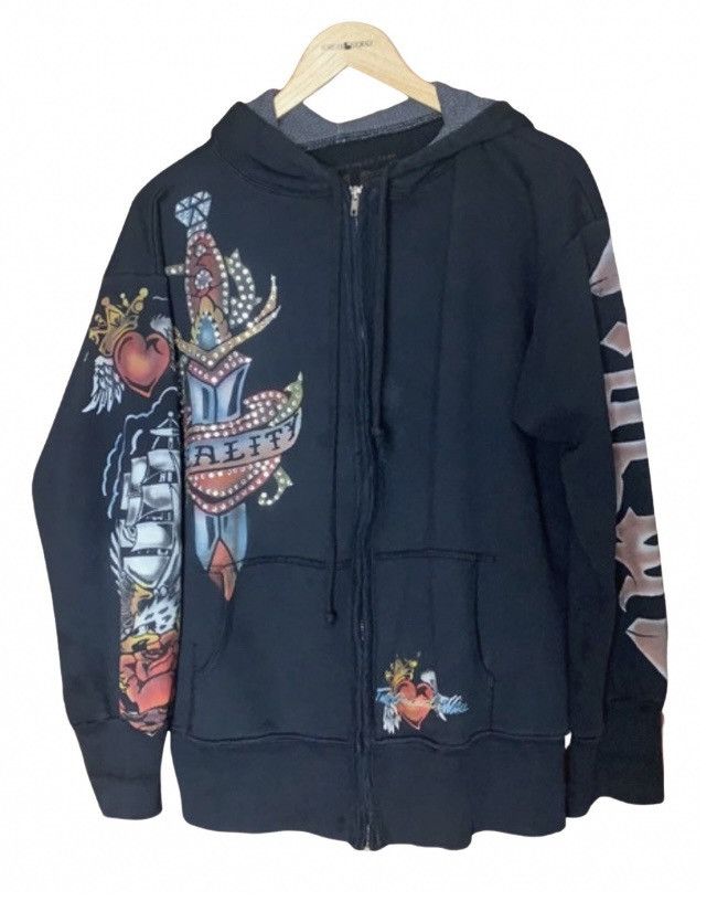 image of The Great China Wall Hoody With Swarovski in Black, Men's (Size XL)