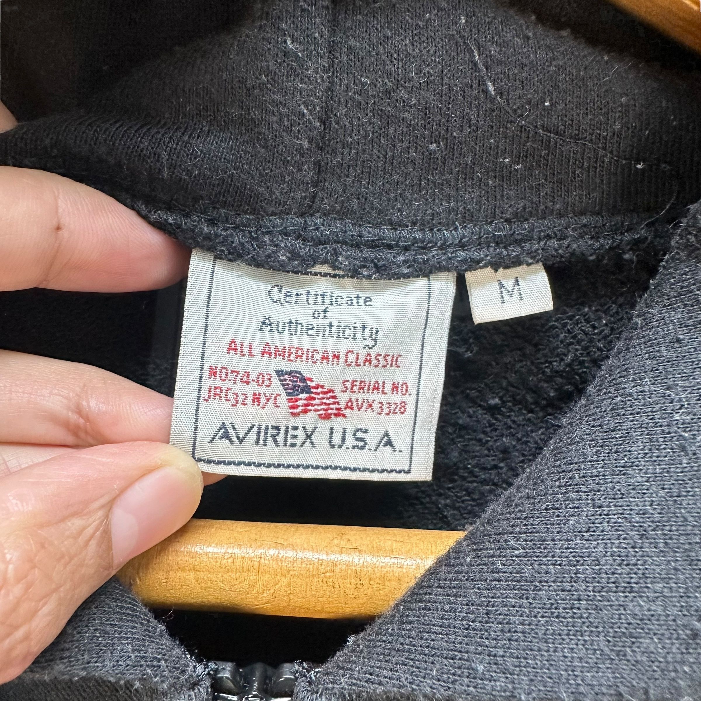 Avirex AVIREX US NAVAL AVIATOR BIG LOGO PULLOVER HOODIES #8839-030 Size US M / EU 48-50 / 2 - 8 Thumbnail