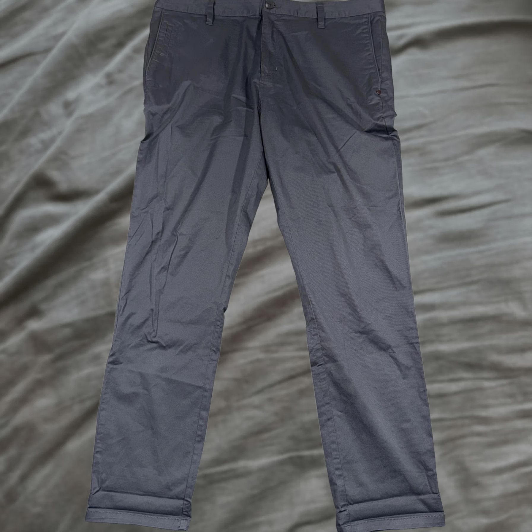 Vuori Vuori Pants Mens 36 Gray Chino Cotton Elastane Stretch Casual Golf Trousers Size US 36 / EU 52 - 1 Thumbnail