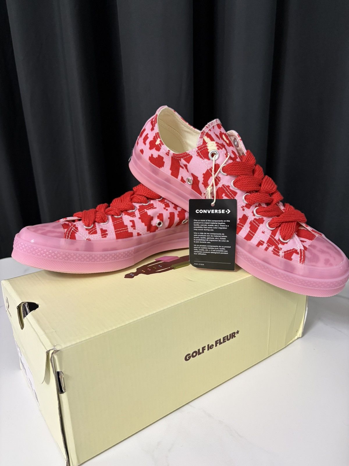 Converse × Golf le Fleur CONVERSE X GOLF LE FLEUR CHUCK TAYLOR PINK SIZE 43 NEW Size US 9.5 / EU 42-43 - 7 Thumbnail