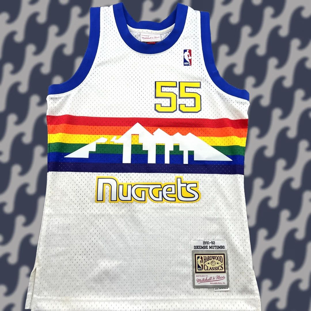 Mitchell & Ness Mitchell & Ness Denver Nuggets Jersey Mens Sz S 1991-92 Dikembe Mutombo Swingman Basketball Size US S / EU 44-46 / 1 - 1 Thumbnail