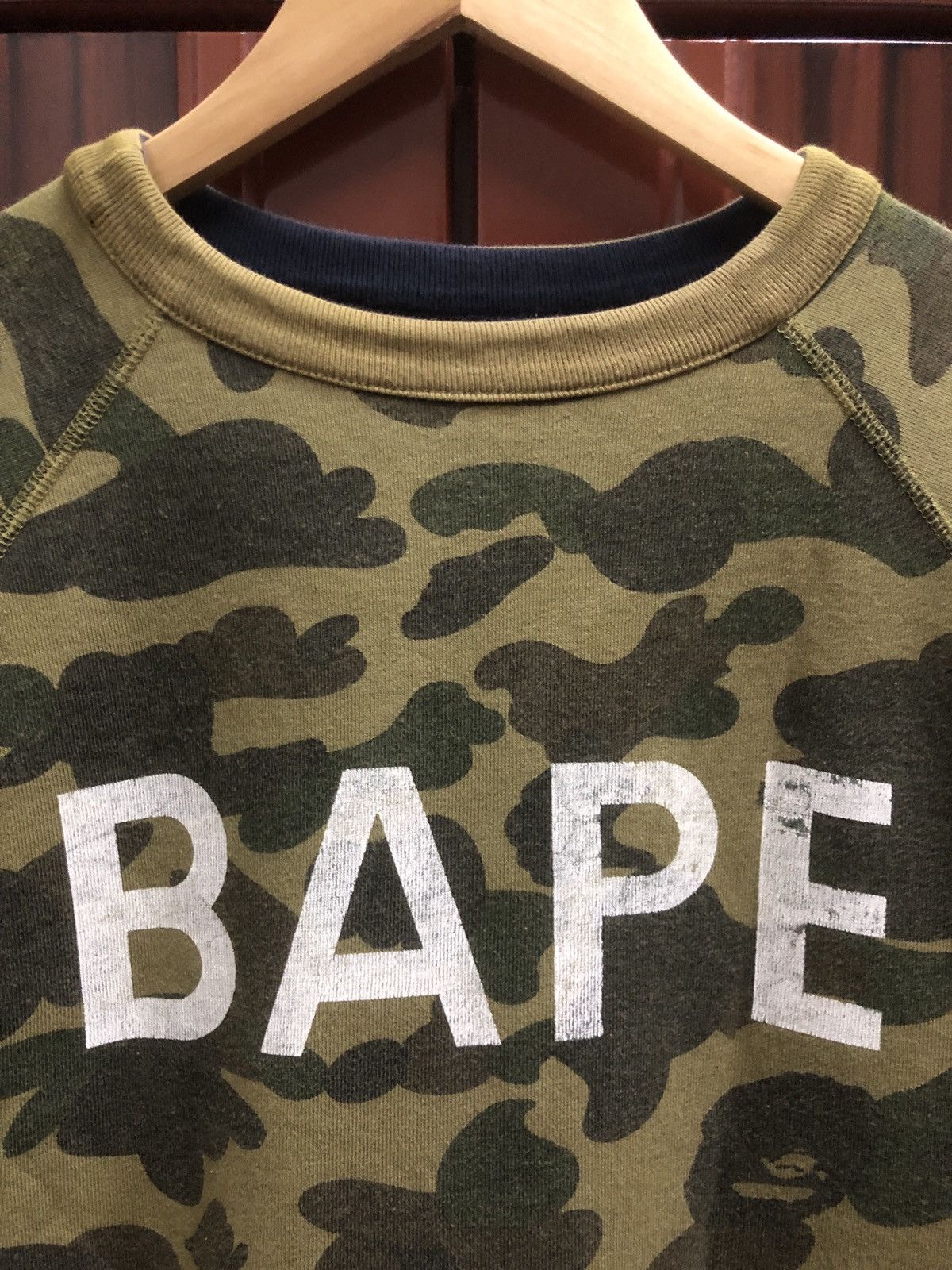 Bape × Nigo OG A Bathing Ape College Neon Camo Reversible Sweatshirts Size US M / EU 48-50 / 2 - 9 Thumbnail
