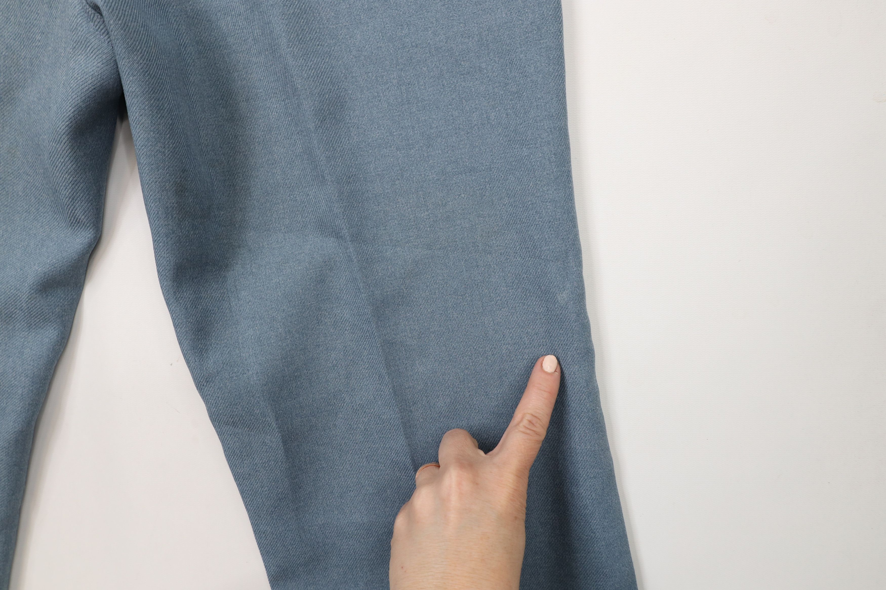 Vintage × Wrangler Vintage 70s Wrangler Knit Wide Leg Chino Pants Blue USA Size US 36 / EU 52 - 15 Thumbnail