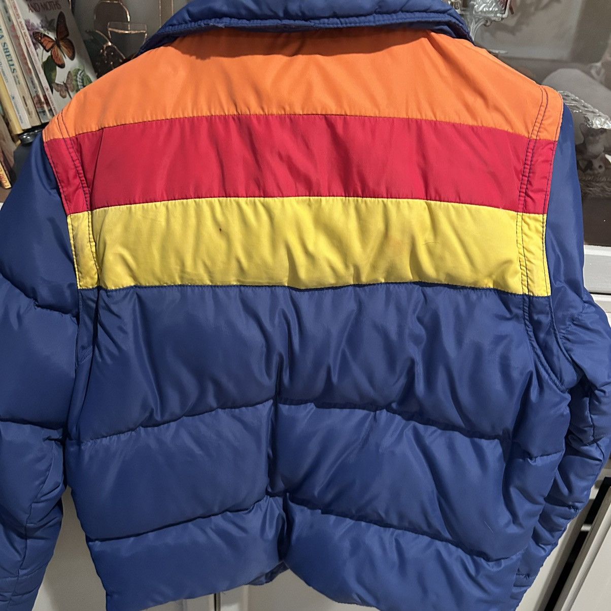 Vintage Vintage 70’s Men’s Small Rainbow Down Puffer Jacket Size US XXS / EU 40 - 3 Thumbnail