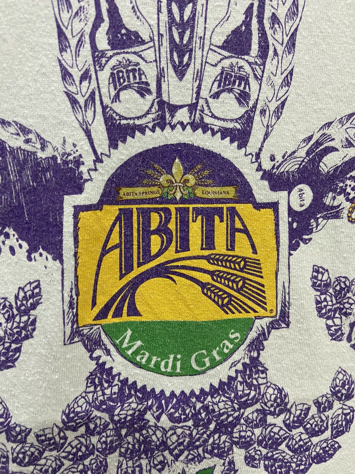 Vintage ABITA MARDI GRAS SHORT SLEEVE TEE SHIRT Size US XL / EU 56 / 4 - 3 Thumbnail
