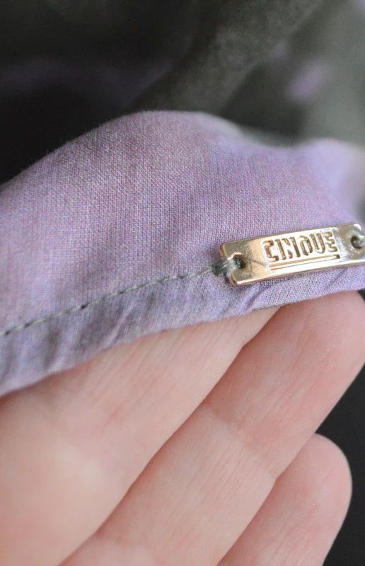 CINQUE Cinque shirt S/M oversize cotton chambray tie-dye boho indie Size M / US 6-8 / IT 42-44 - 4 Thumbnail