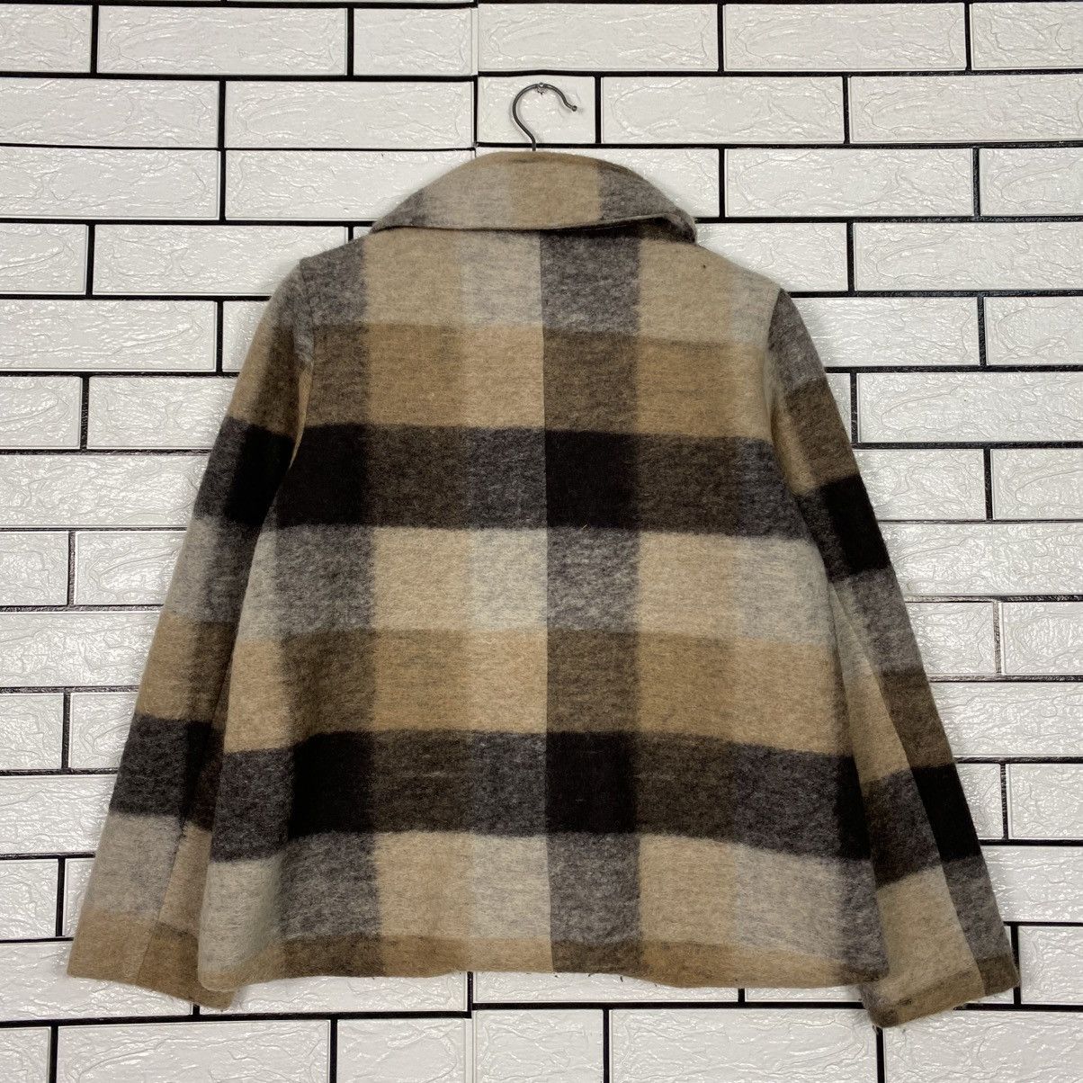 Japanese Brand 📌Vintage Wool Jacket Tartan Design Ehka Sopo Issey Miyake Size US M / EU 48-50 / 2 - 9 Thumbnail