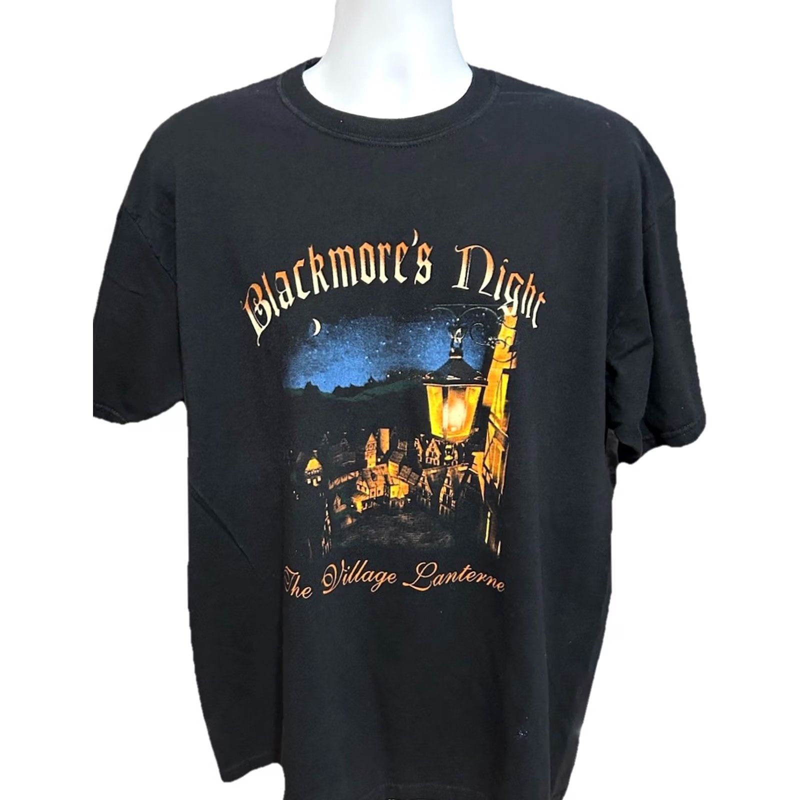 Vintage VTG Blackmore’s Night The Village Lanterne Shirt Men XL Black Short Sleeve 2006 Size US XL / EU 56 / 4 - 2 Thumbnail