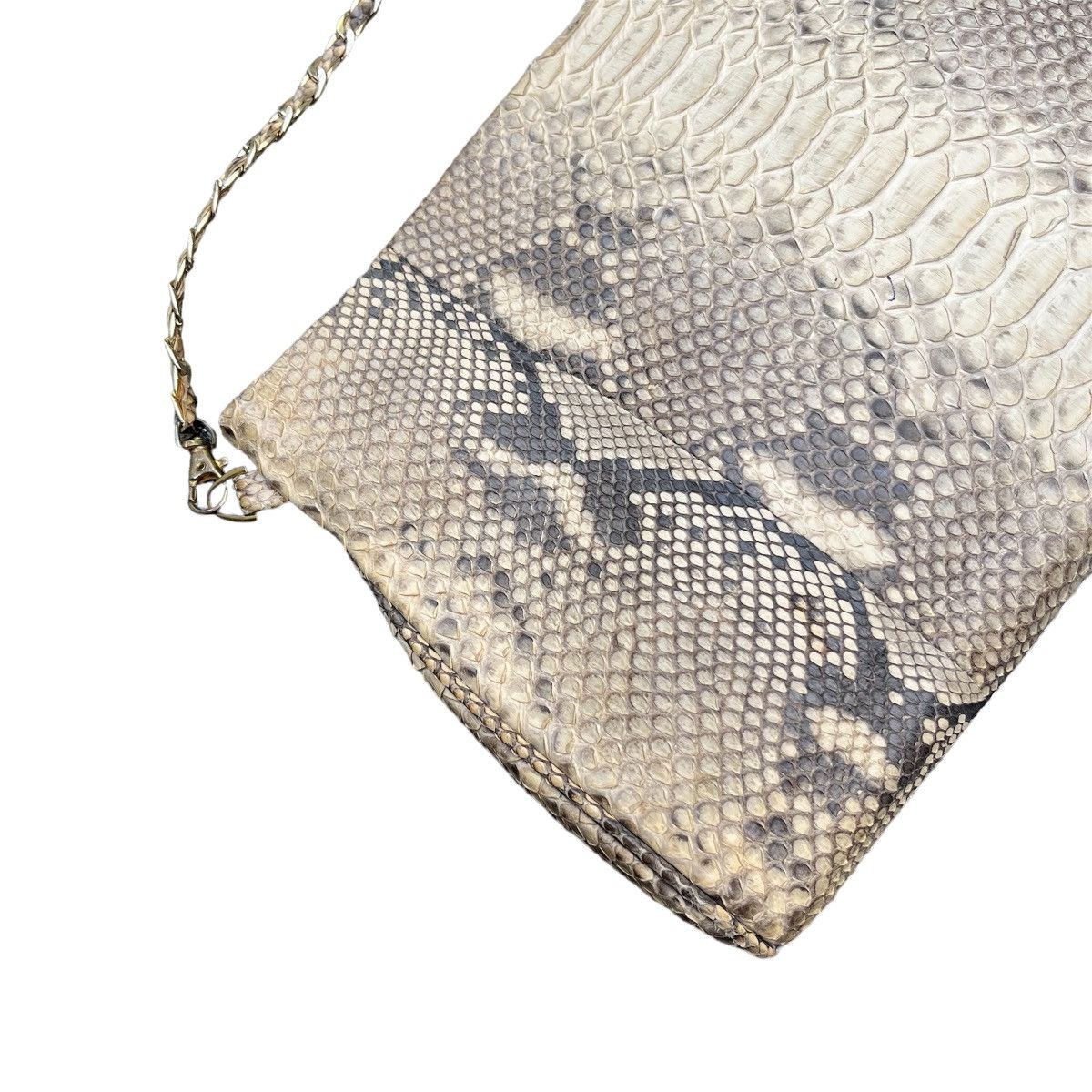 Handmade × If Six Was Nine × Vintage Chain Handbag Snake Skin Python Vintage Shoulder Bag Size ONE SIZE - 4 Thumbnail