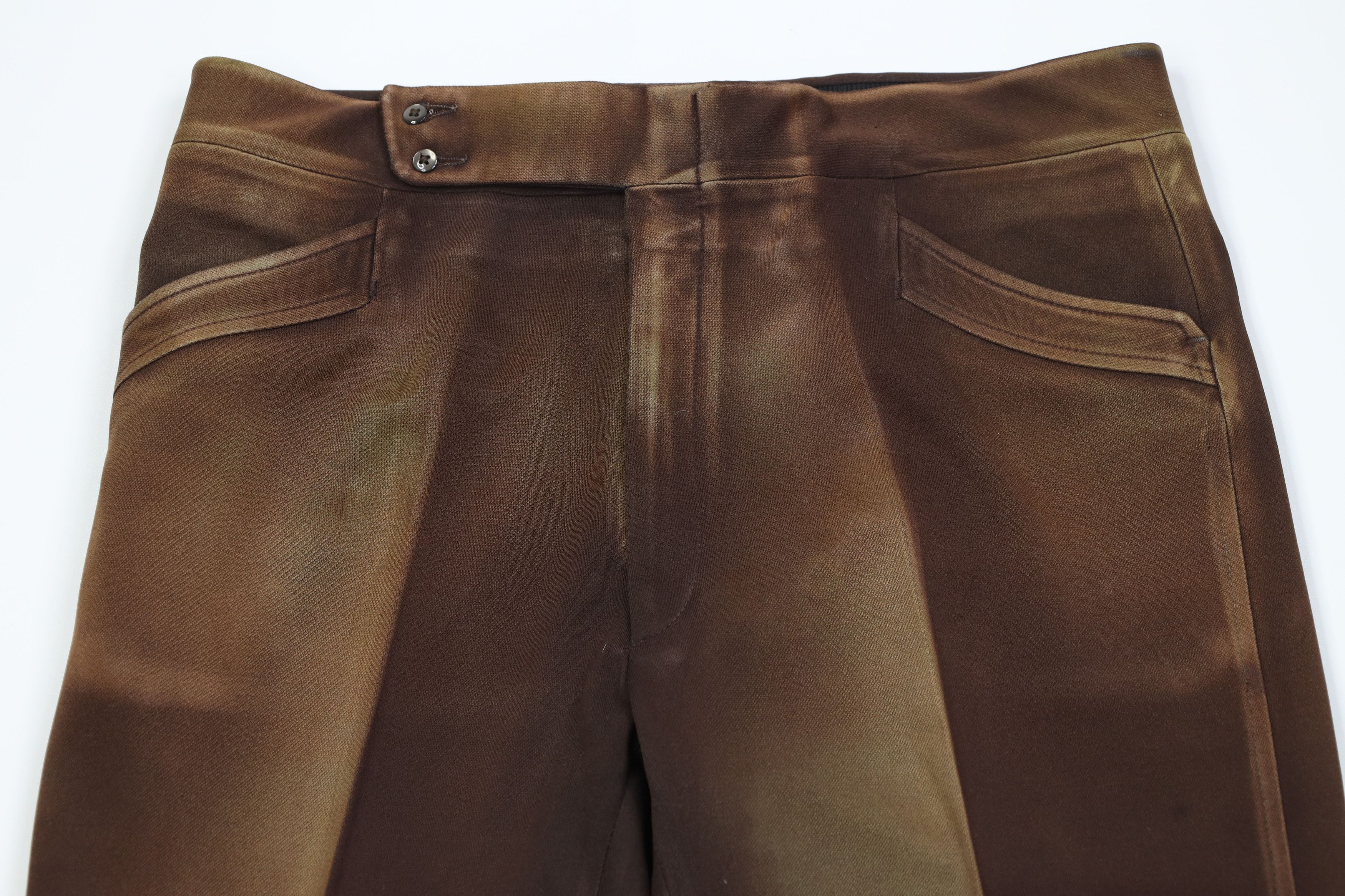 Vintage Vintage 70s Streetwear Knit Flared Wide Leg Chino Pants USA Size US 36 / EU 52 - 2 Thumbnail