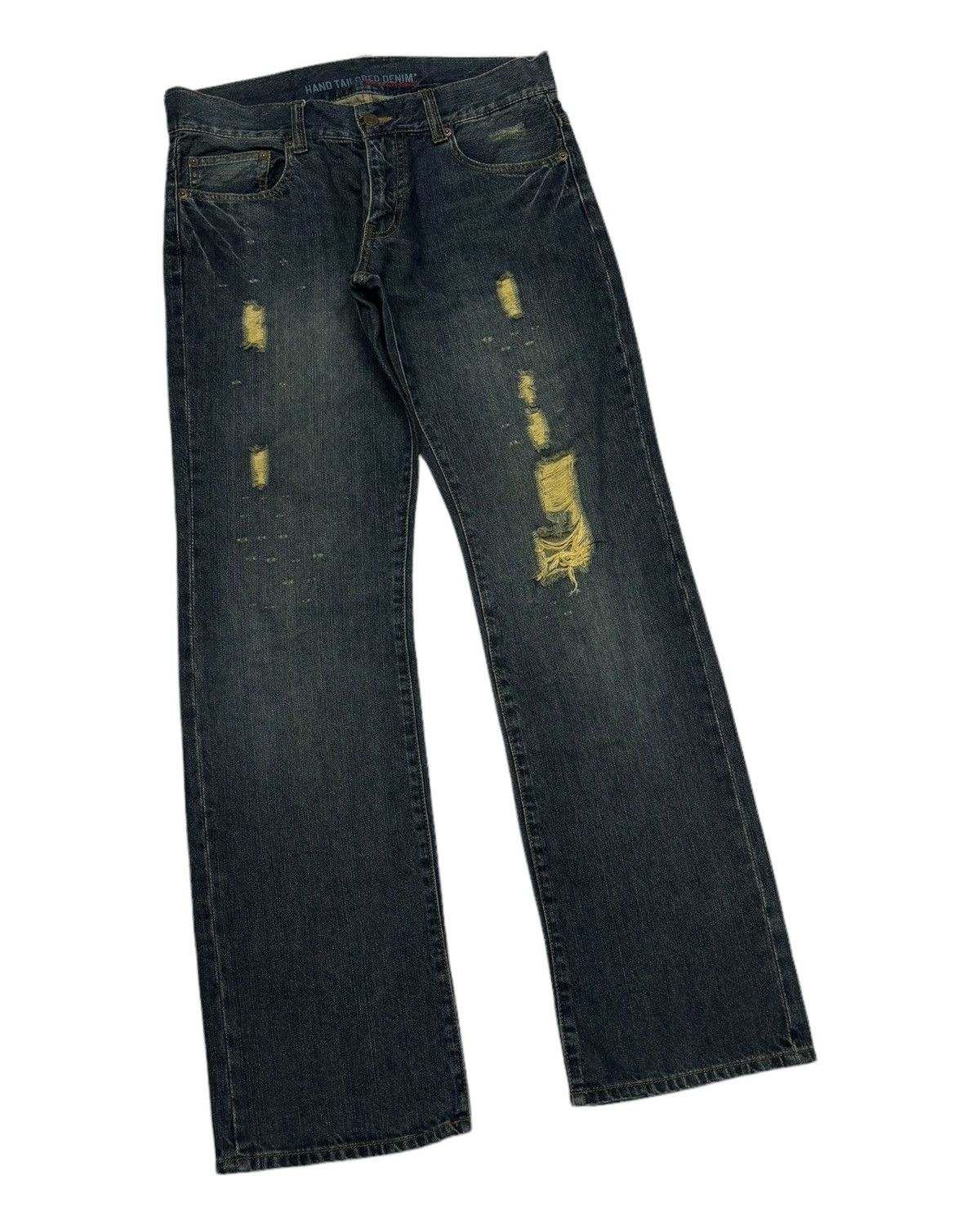 If Six Was Nine RARE VINTAGE HAND TAILORED DENIM FREE GATE DISTRESS DENIM Size US 32 / EU 48 - 4 Thumbnail