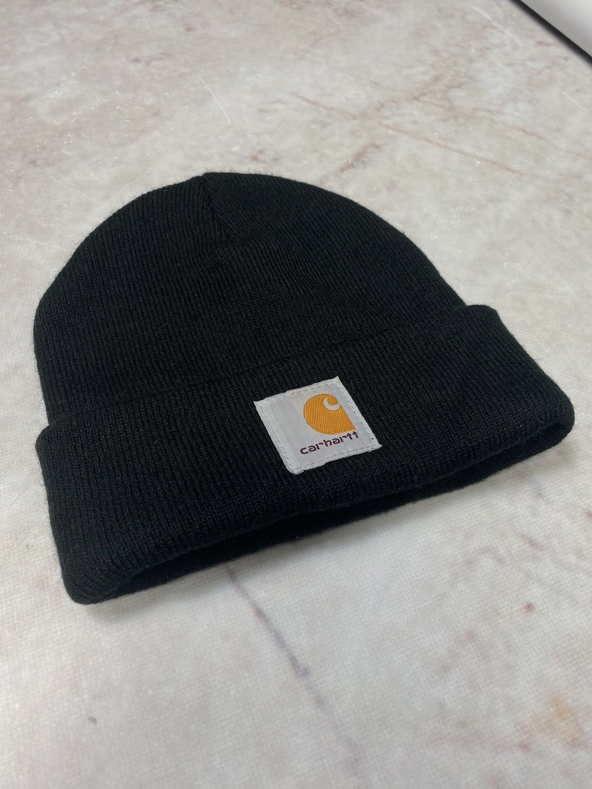 Carhartt Carhartt Black Beanie Hat Made USA Size ONE SIZE - 1 Thumbnail