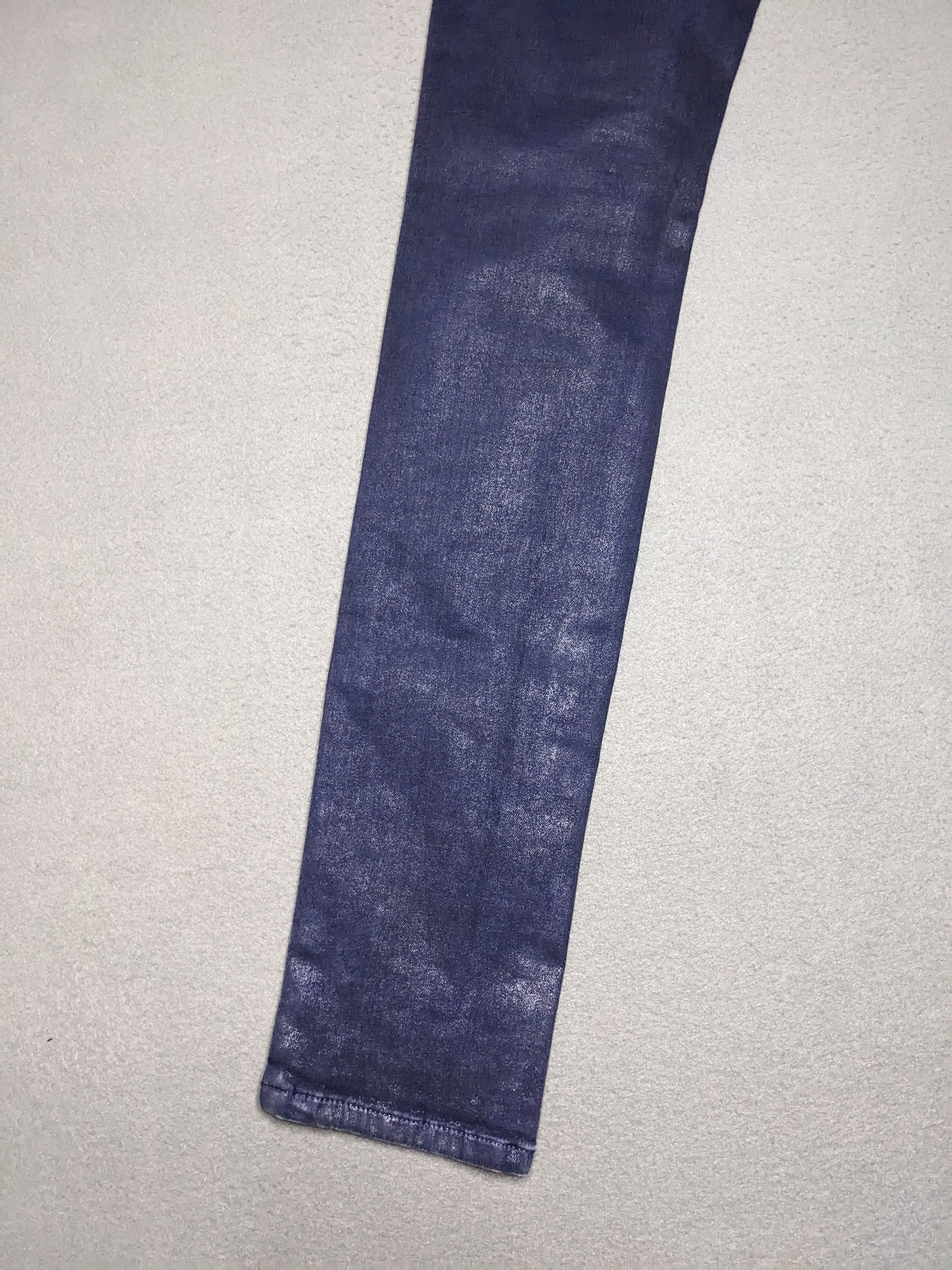 Diesel Diesel Livier SP Jeans Coated Denim 28x33 Skinny Low Rise Size 26" / US 2 / IT 38 - 6 Thumbnail