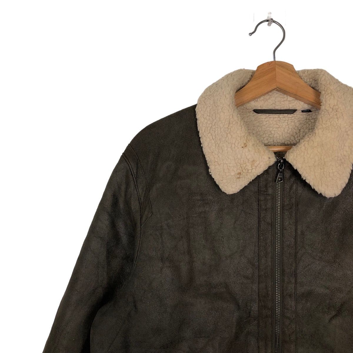 Japanese Brand 🔥90’s VINTAGE SOFT LEATHER JACKET SHERLING UNIQLO JAPAN Size US XL / EU 56 / 4 - 7 Thumbnail