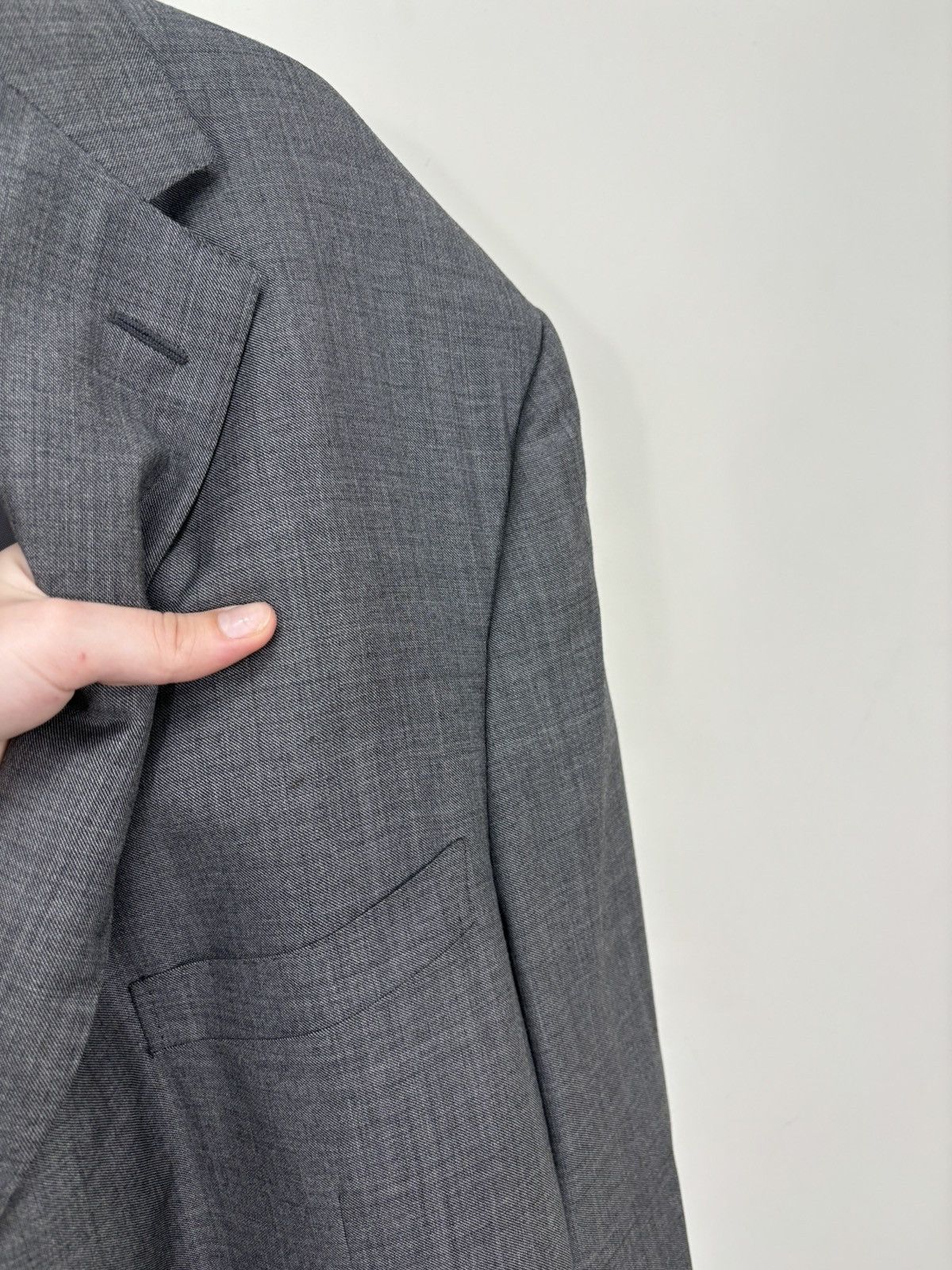 Ermenegildo Zegna Ermenegildo Zegna Su Misura Fit Rom Gray Formal Wool Suit Size 54L - 8 Thumbnail