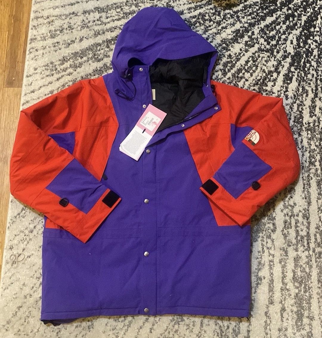 image of Gucci x The North Face Caban Tessuto Techno Ripstop Jacket in Red/Purple, Women's (Size XL)