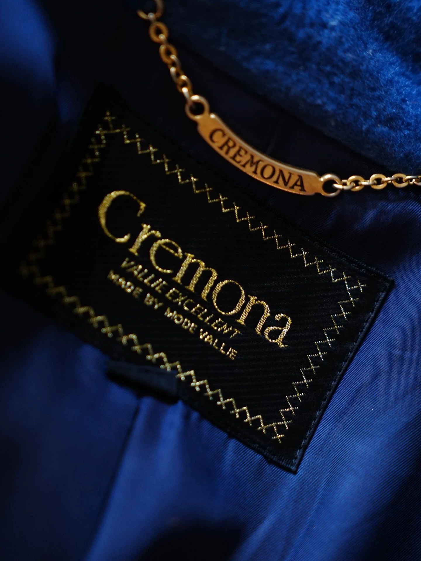 Other vntg royal blue wool asym lapel handmade short coat women's Size M / US 6-8 / IT 42-44 - 6 Thumbnail