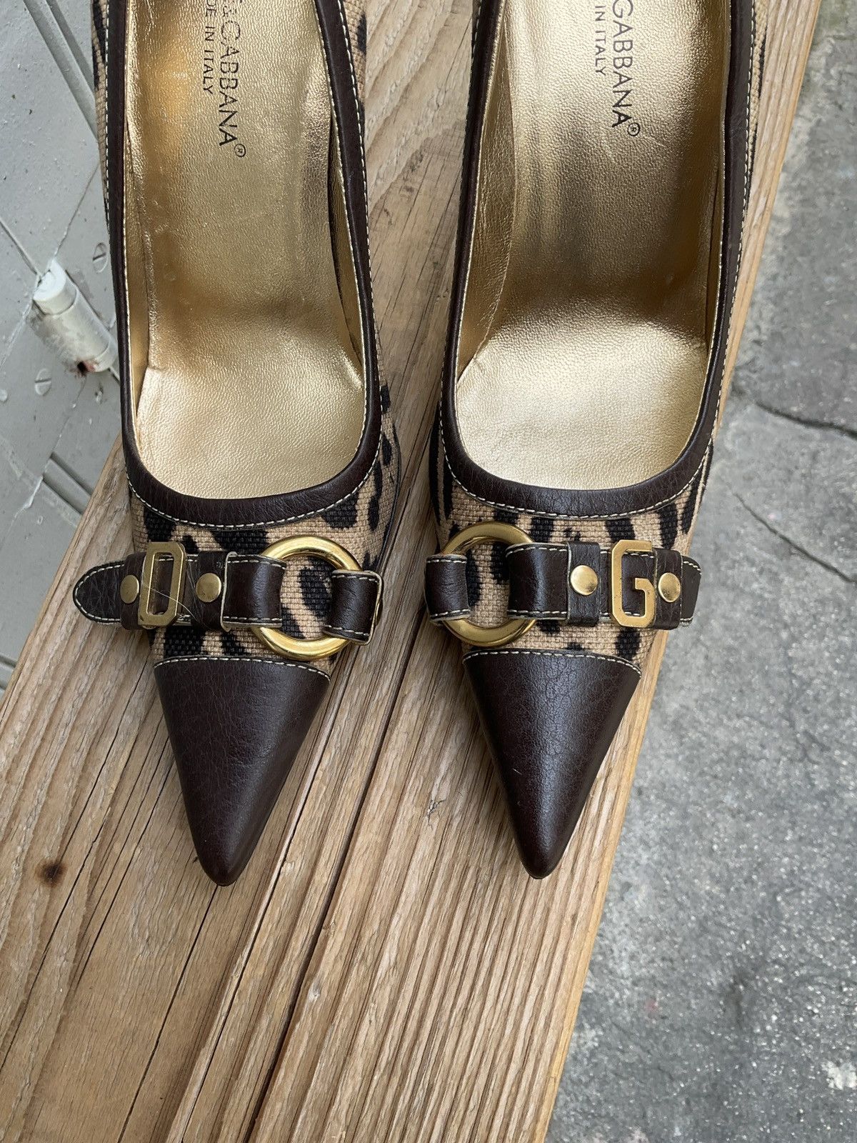 Dolce & Gabbana Vintage Dolce&Gabbana leopard print pumps Size US 9 / IT 39 - 5 Thumbnail