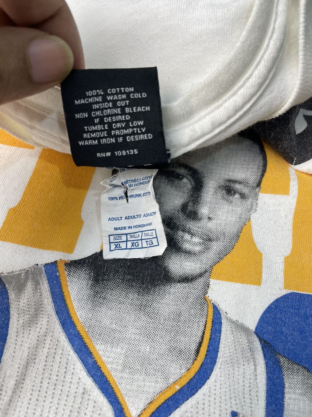 NBA × Rap Tees Stephen Curry Golden State Warriors NBA Shirt Size US XL / EU 56 / 4 - 4 Thumbnail