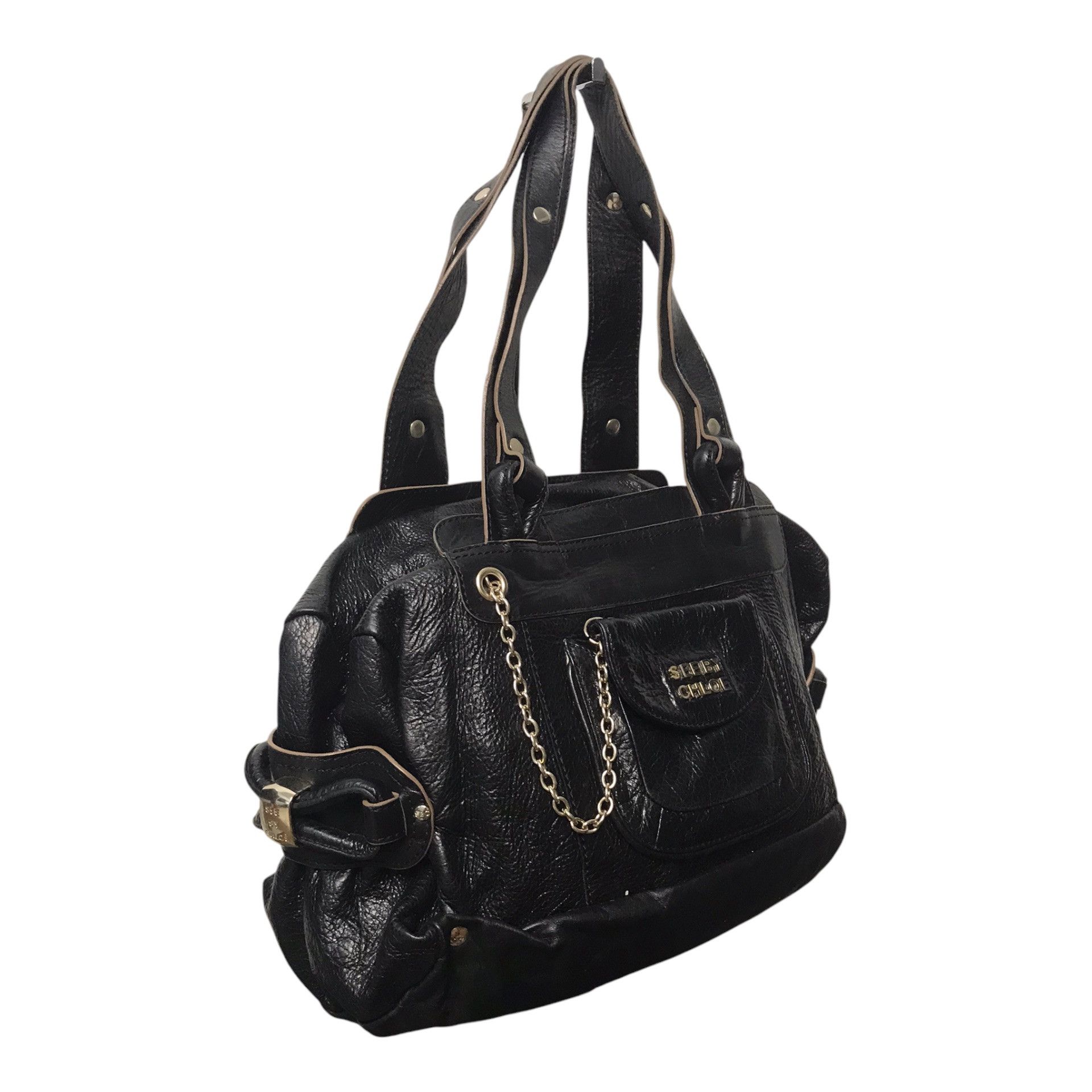 Chloe × See by Chloe See By Chloe Black Leather Tote Bag Size ONE SIZE - 5 Thumbnail