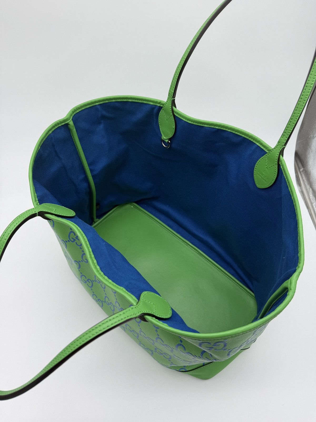 Gucci Gucci Green & Blue Monogram Tote Size ONE SIZE - 3 Thumbnail