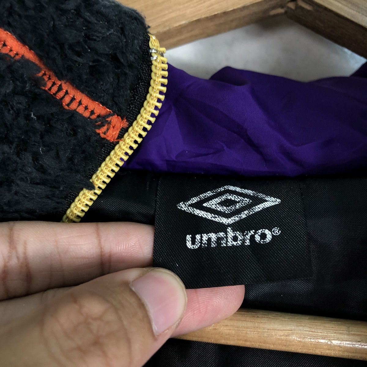 Japanese Brand 📌Bomber Jacket Fleece Sherpa Umbro Multi Colour Design Size US L / EU 52-54 / 3 - 22 Thumbnail