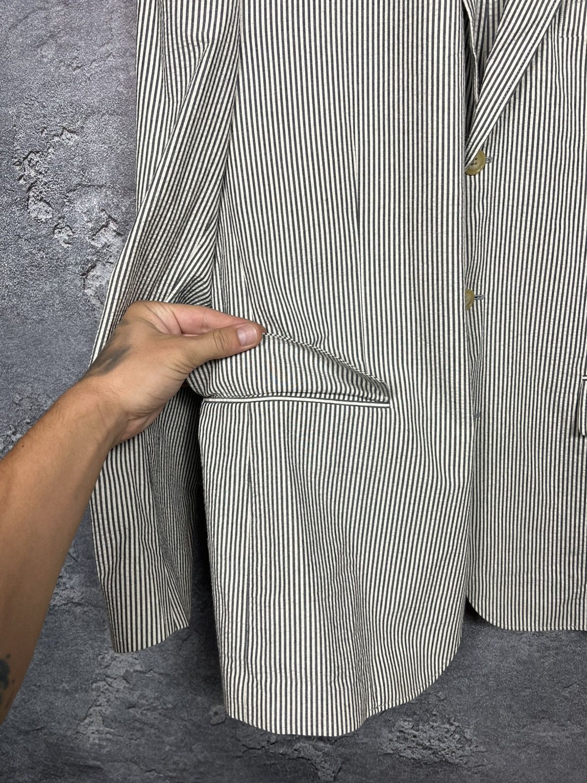 Polo Ralph Lauren Nwt Vintage Polo Ralph Lauren Ribber Blazer Size 44R Size 44R - 4 Thumbnail