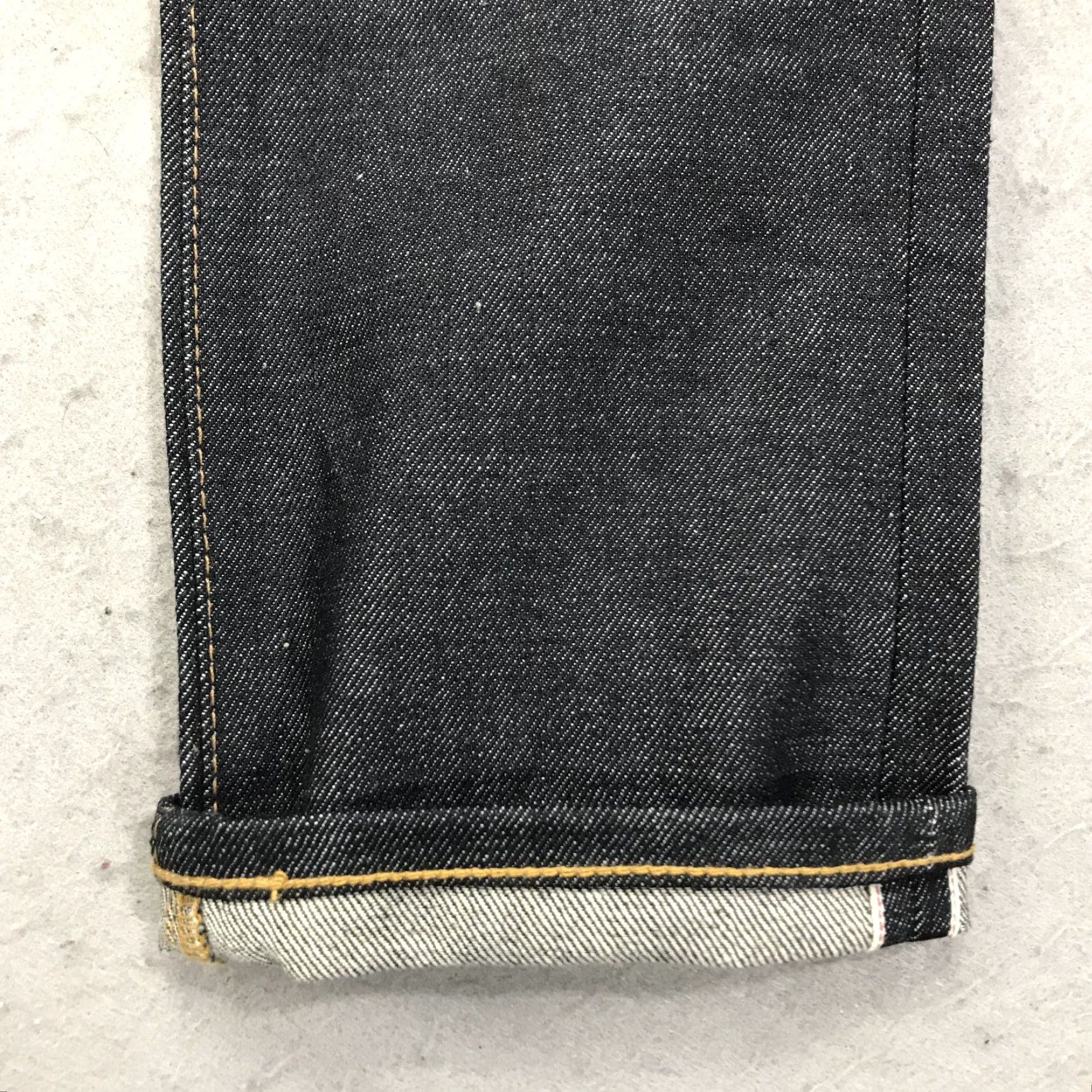 Vintage AG Adriano Goldschmied Jeans Mens 30x35 Dark Tellis Red Line Selvedge Modern Slim Denim 5-Pocket Design Straight Preppy Slimming Men Size US 30 / EU 46 - 3 Thumbnail