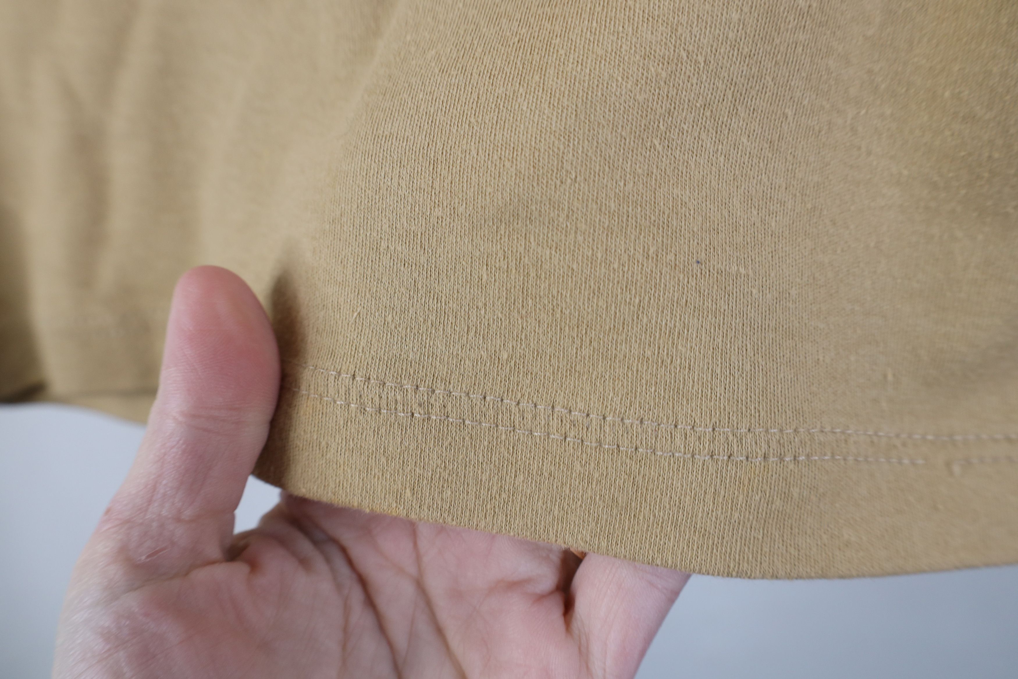 Vintage Vintage 70s Streetwear Knit Collared Polo Shirt Beige Size L / US 10 / IT 46 - 11 Thumbnail