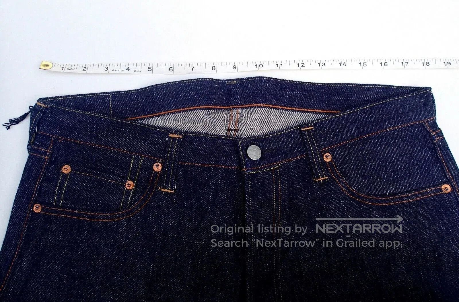 Visvim FULLCOUNT 1108fs Dark Blue Denim Jeans. Size US 35 - 6 Thumbnail