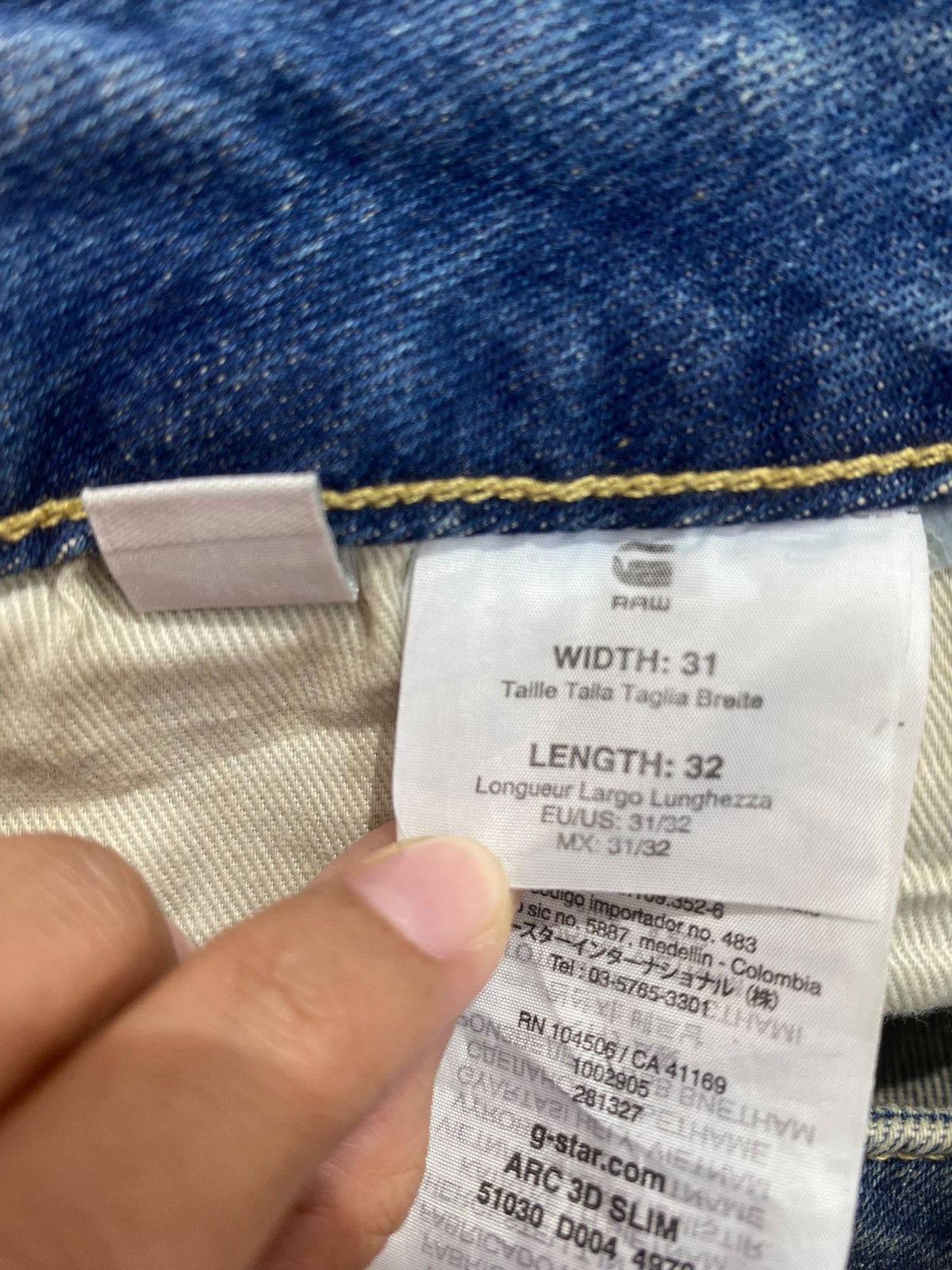 G-Star G-Star Raw Twist Leg Distressed Style Ripped Jeans Size US 32 / EU 48 - 12 Thumbnail