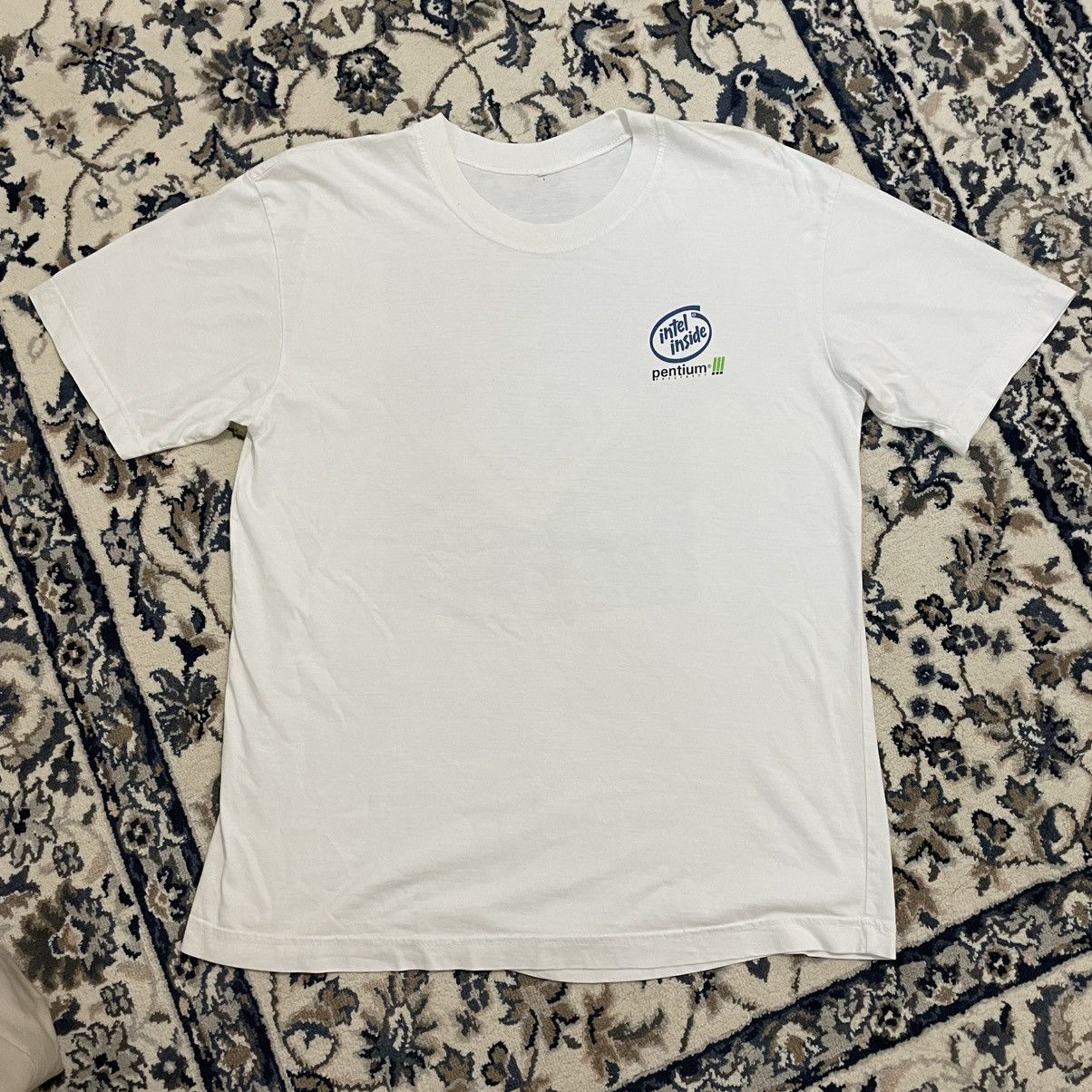 Microsoft × Vintage Vintage Microsoft Intel Intern Program T Shirt Size US L / EU 52-54 / 3 - 3 Thumbnail