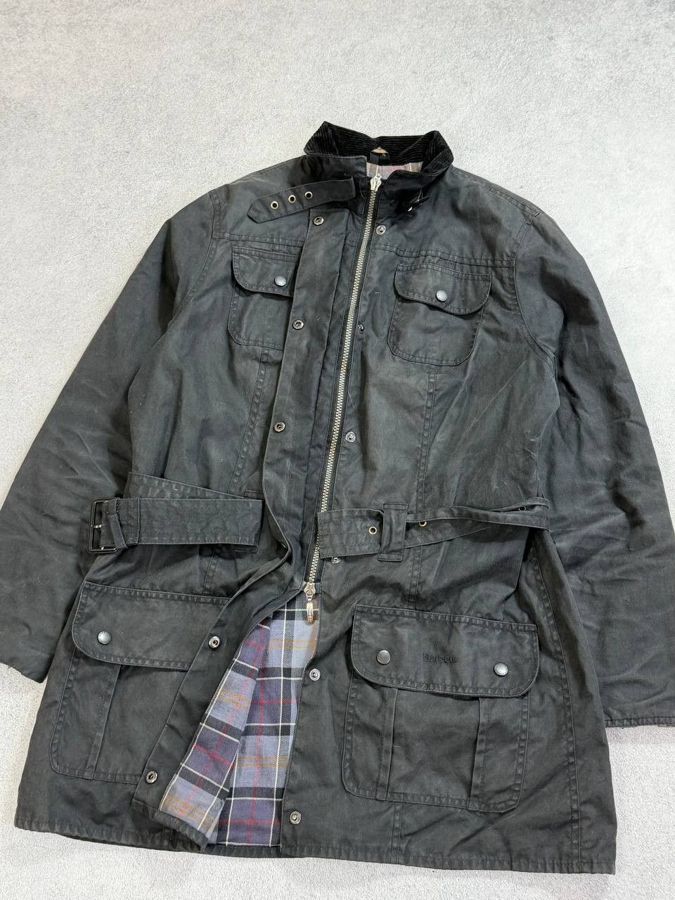 Barbour Barbour Waxed Utility Belted Women Jacket Y2K Size L / US 10 / IT 46 - 10 Thumbnail
