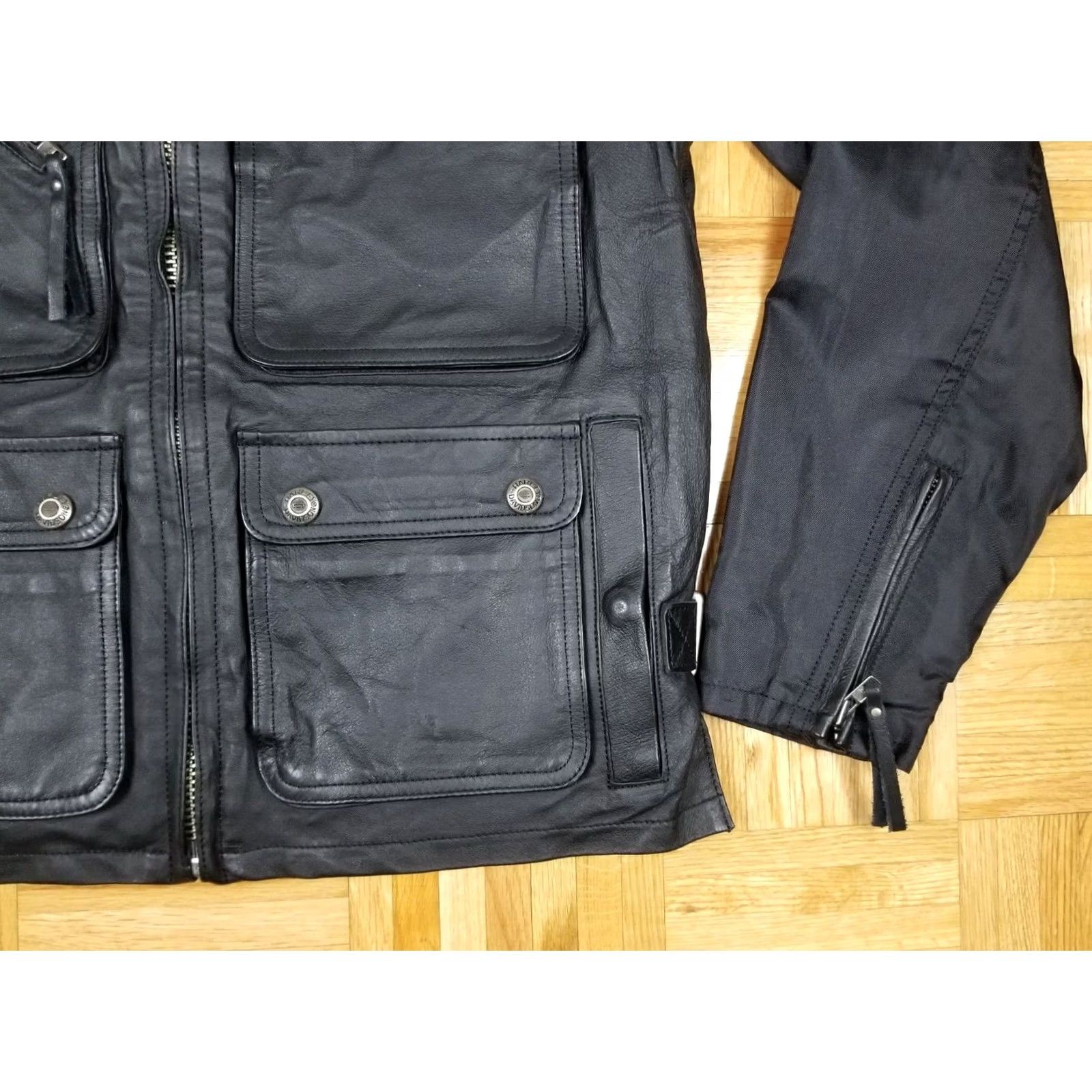 Harley Davidson VINTAGE Harley-Davidson Motorcycle Leather Jacket SHIRT Size US S / EU 44-46 / 1 - 4 Thumbnail
