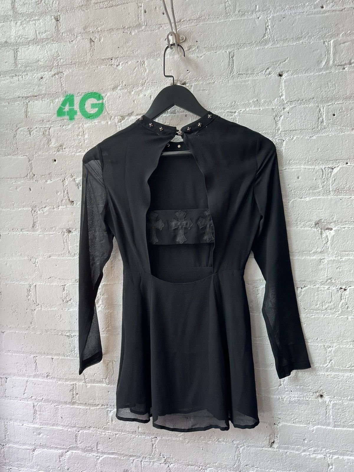 Chrome Hearts CHROME HEARTS CROSS PATCH MINI DRESS | Grailed
