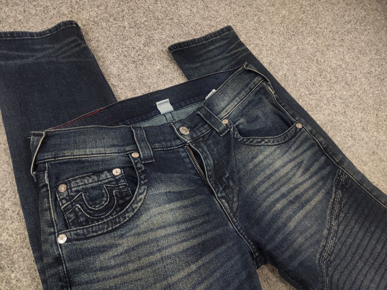 True Religion True Religion moto jeans Faded denim Logo Vintage LGB Y2K Size US 32 / EU 48 - 11 Thumbnail