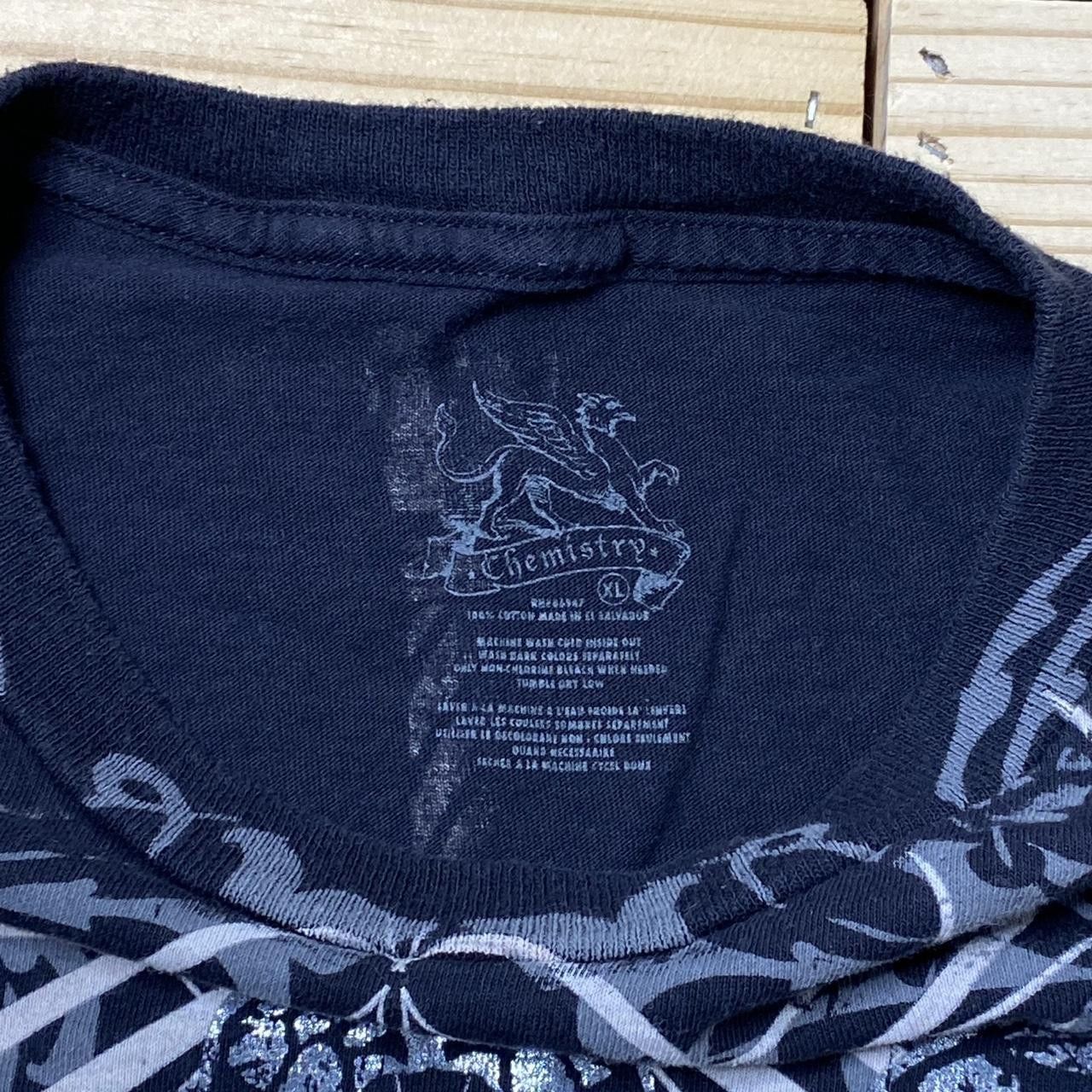 Chemistry Chemistry Lions & Crosses Crest Black Y2K Jesus Tee Size XL Size US XL / EU 56 / 4 - 3 Thumbnail