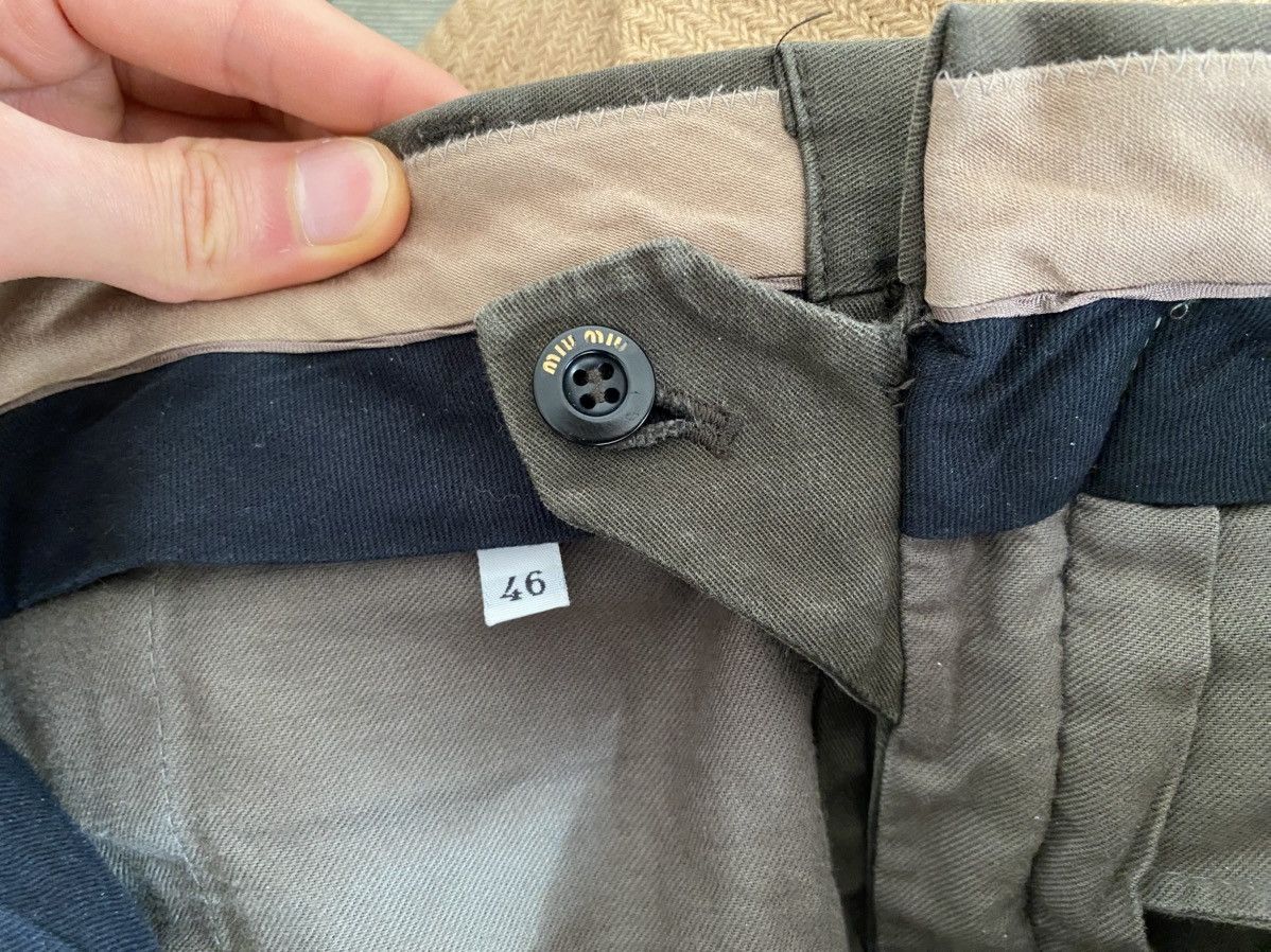 Miu Miu Moleskin adjustible waist buckled strap trousers Size US 30 / EU 46 - 9 Thumbnail