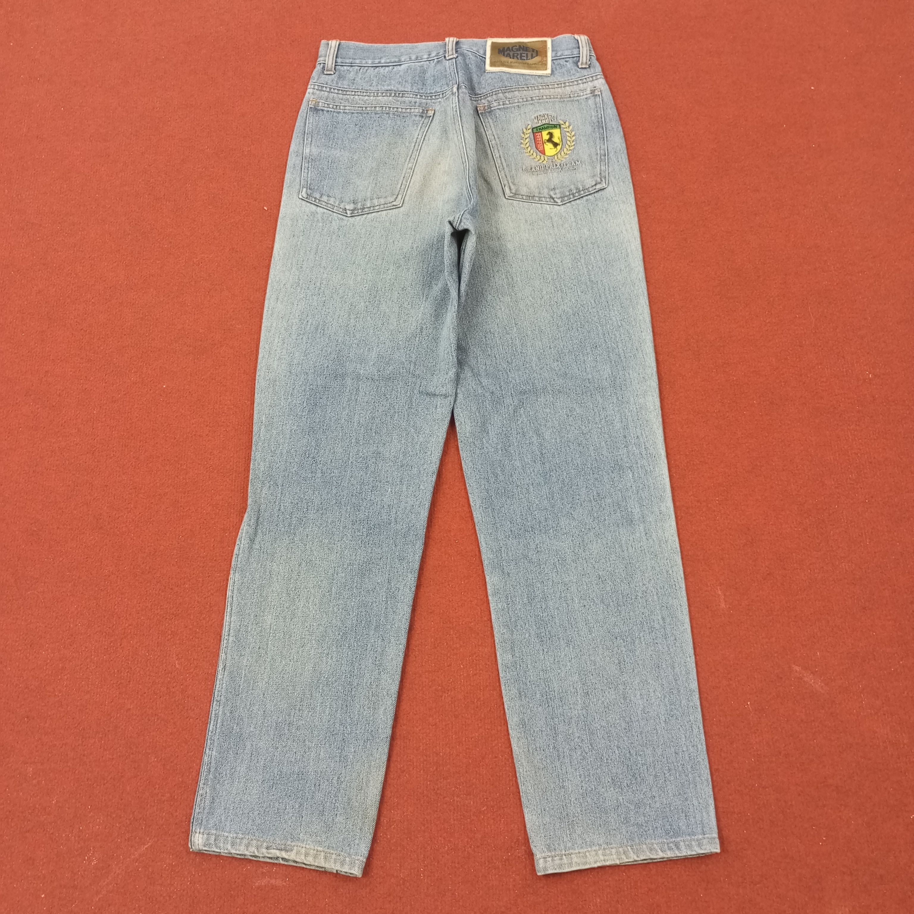 Ferrari Ferrari Magneti Marelli Logo Design Jeans c235n24 Size US 29 - 1 Thumbnail